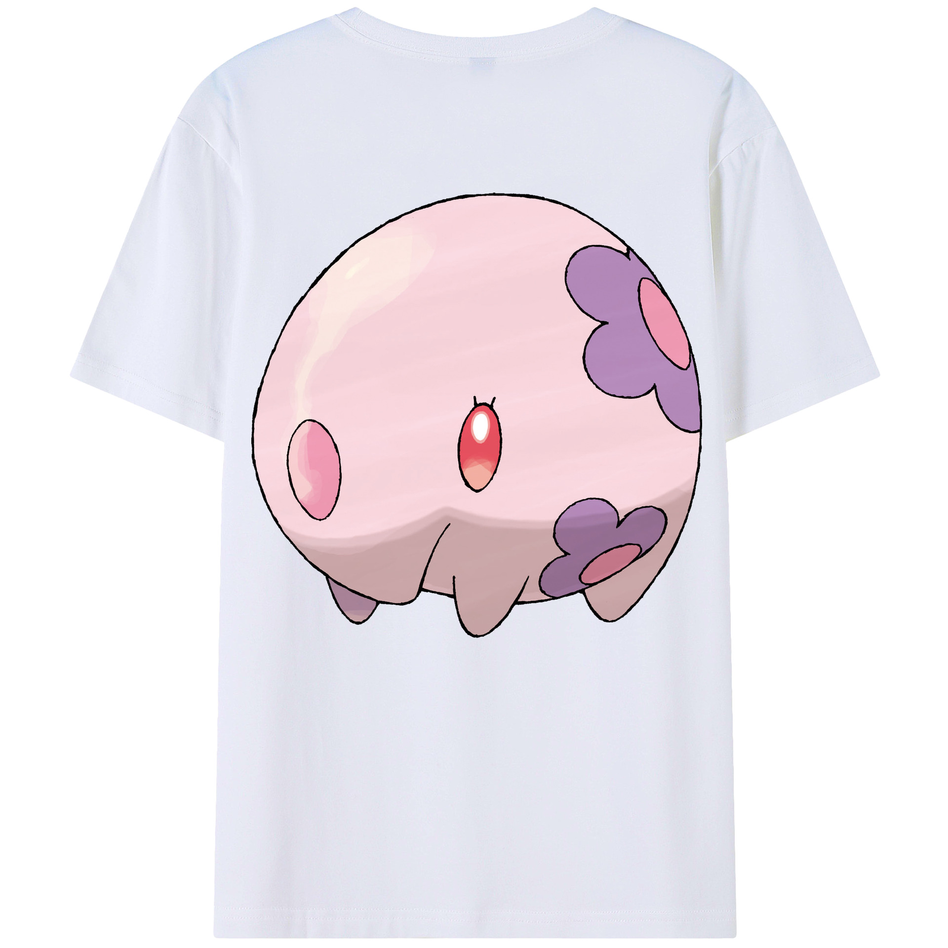 （画像用） ポケットモンスター Pokémon 綿100％ メンズ半袖Tシャツ（バックプリント） 通気性