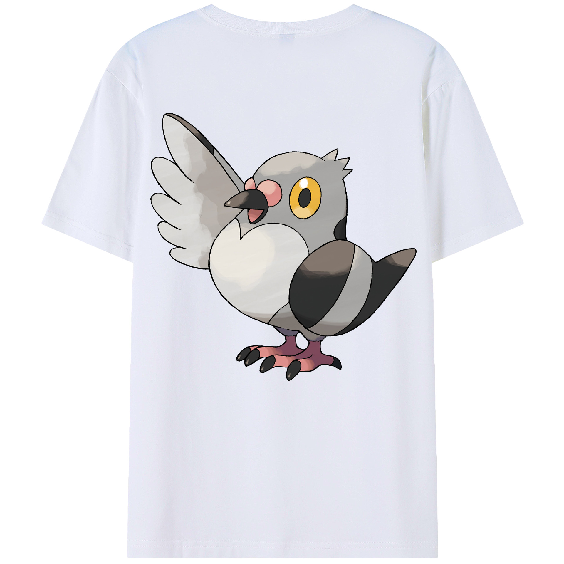 （画像用） ポケットモンスター Pokémon 綿100％ メンズ半袖Tシャツ（バックプリント） 通気性