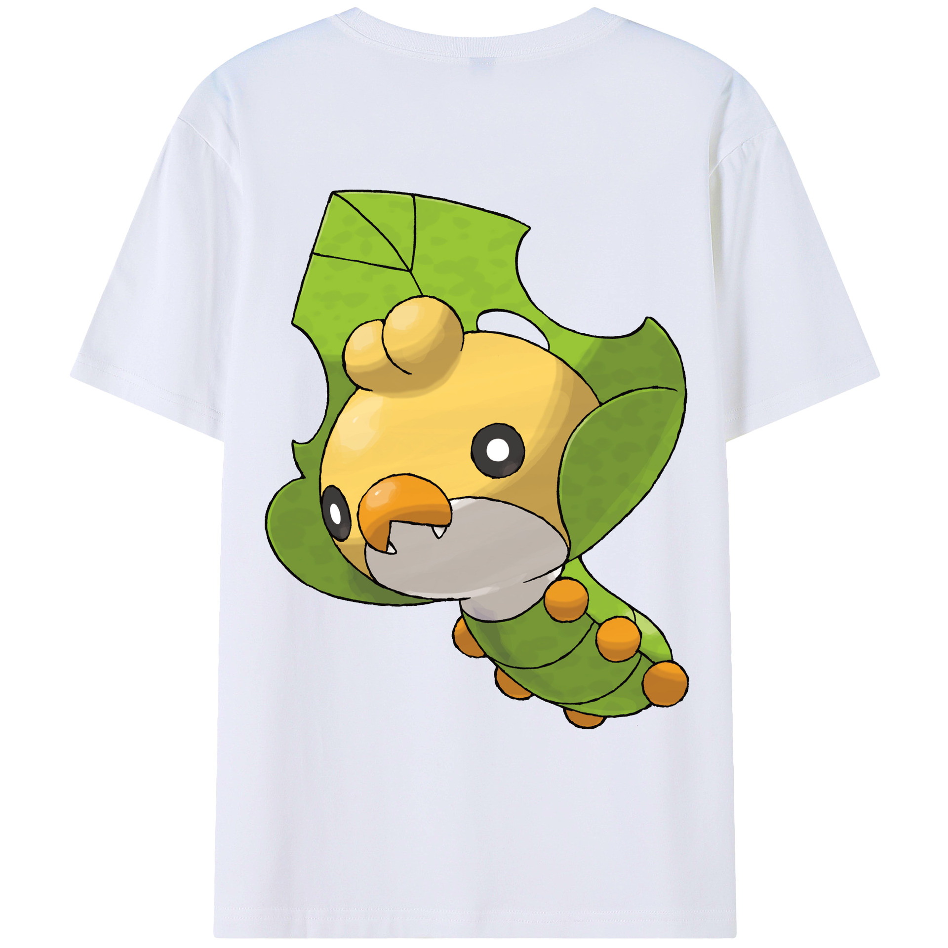（画像用） ポケットモンスター Pokémon 綿100％ メンズ半袖Tシャツ（バックプリント） 通気性