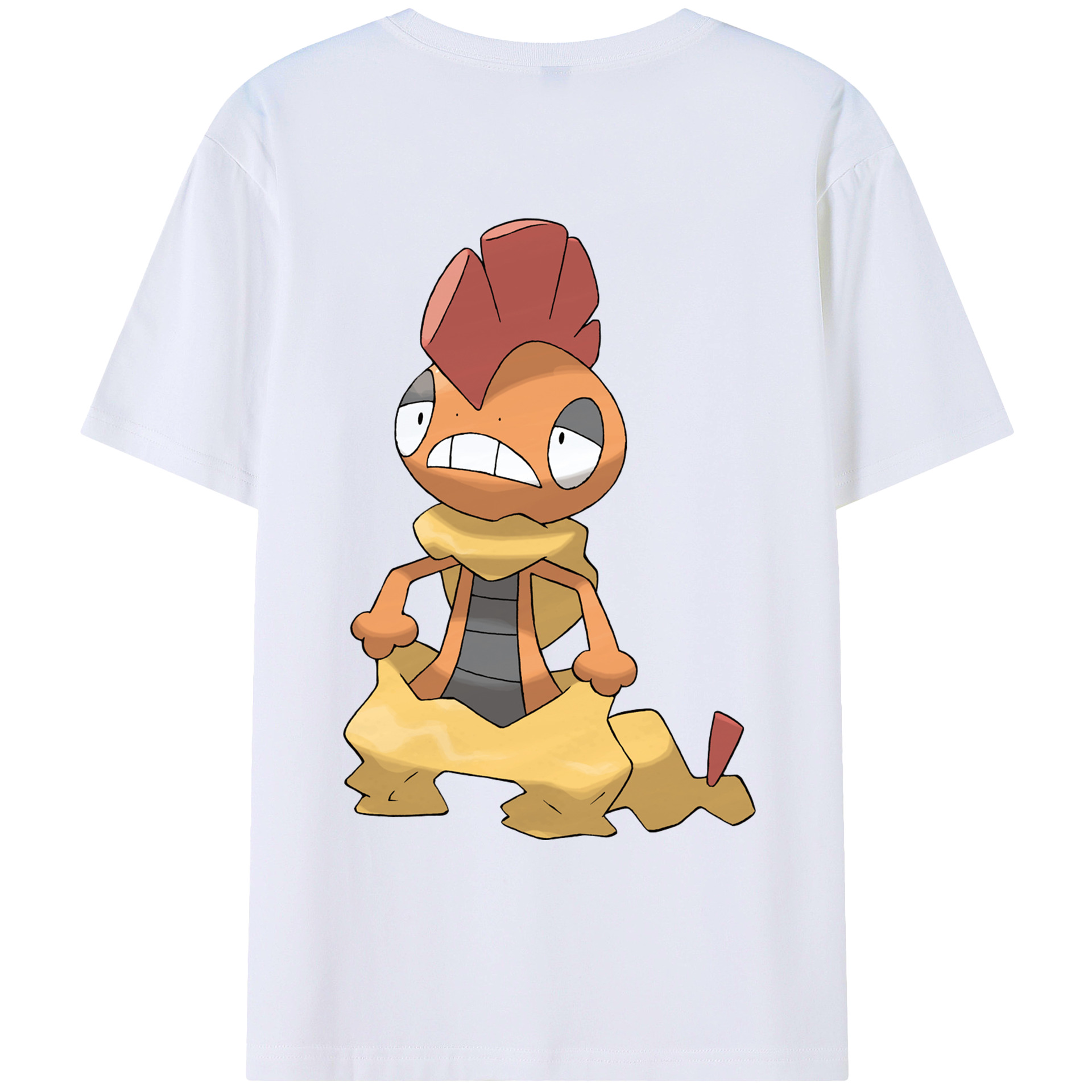 （画像用） ポケットモンスター Pokémon 綿100％ メンズ半袖Tシャツ（バックプリント） 通気性