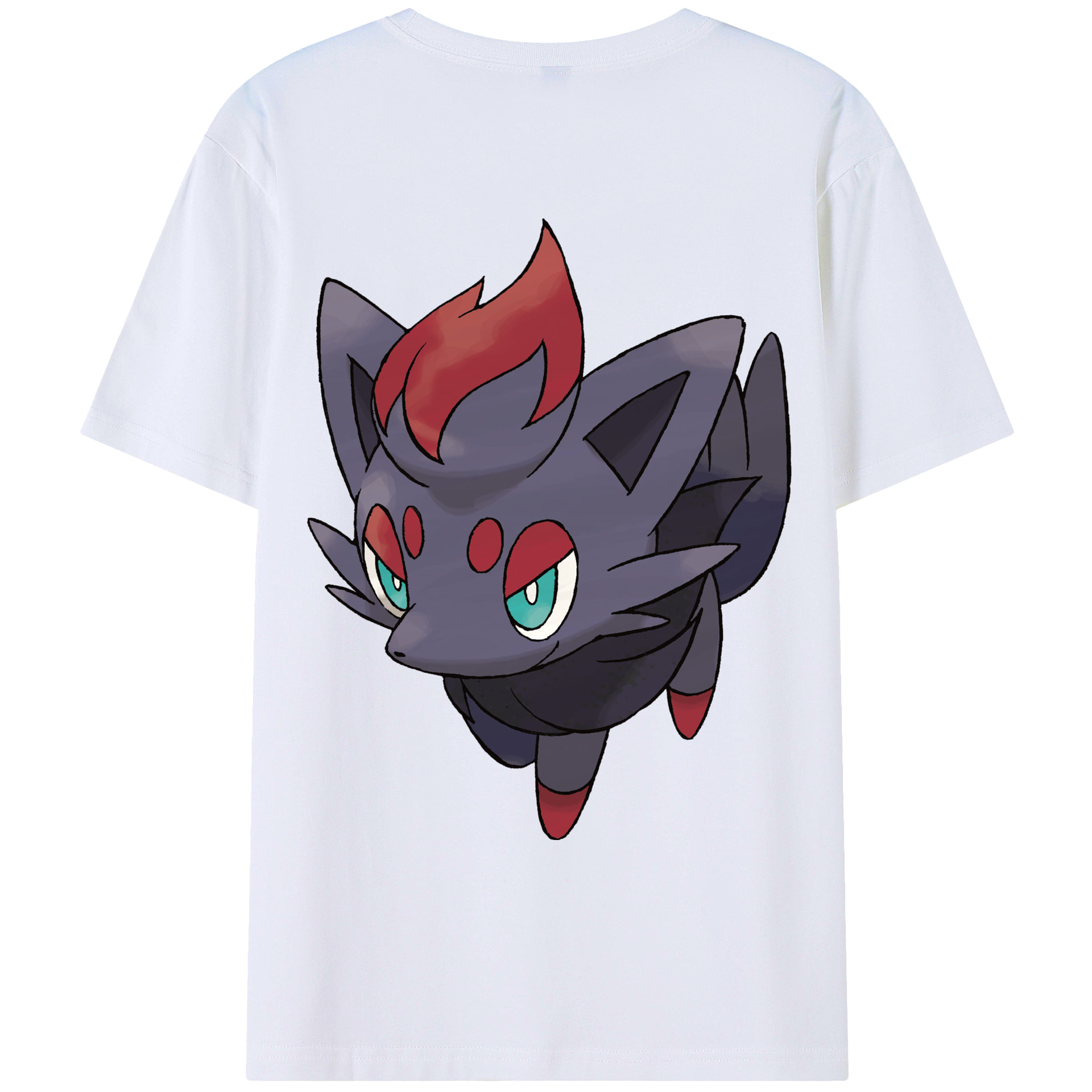 （画像用） ポケットモンスター Pokémon 綿100％ メンズ半袖Tシャツ（バックプリント） 通気性