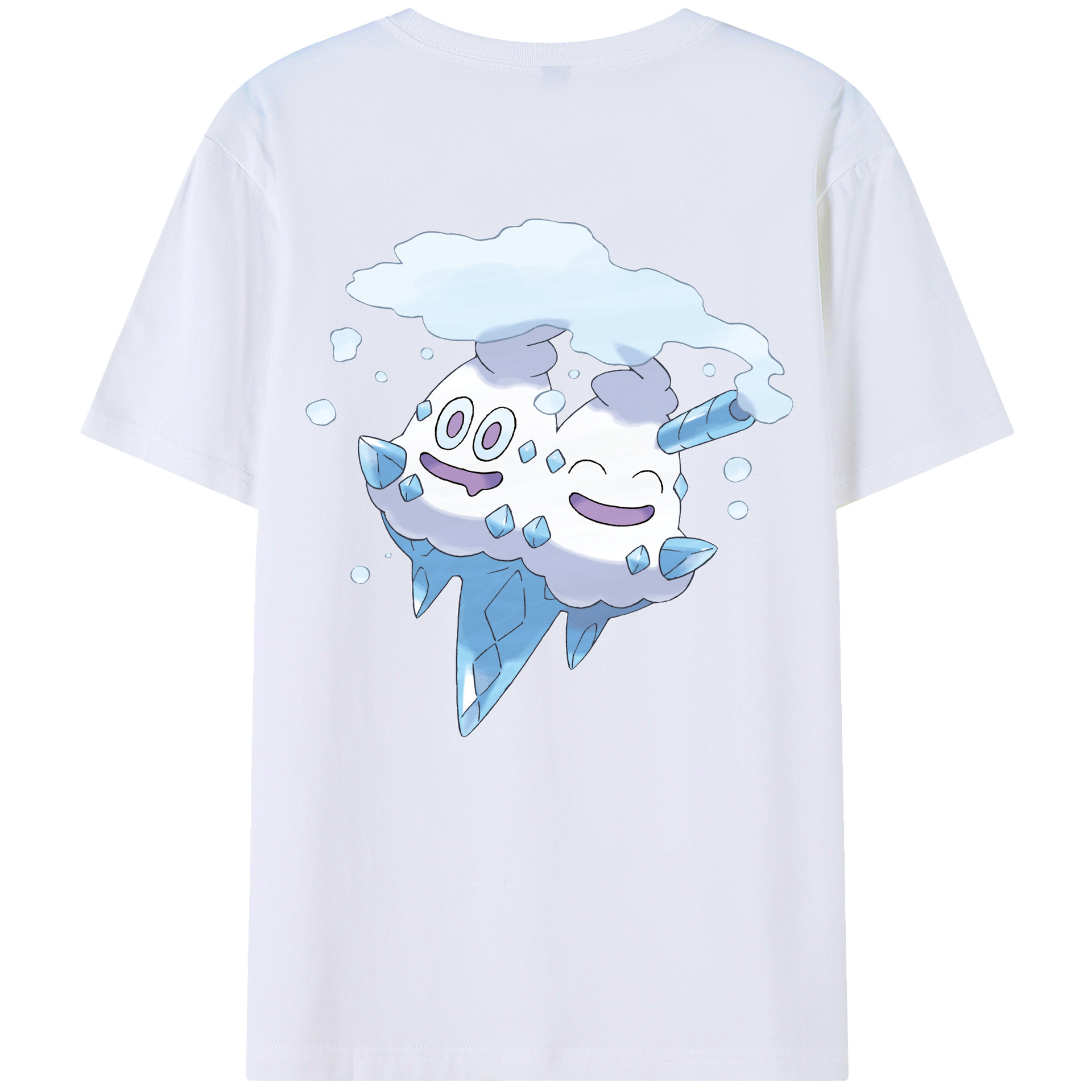 （画像用） ポケットモンスター Pokémon 綿100％ メンズ半袖Tシャツ（バックプリント） 通気性