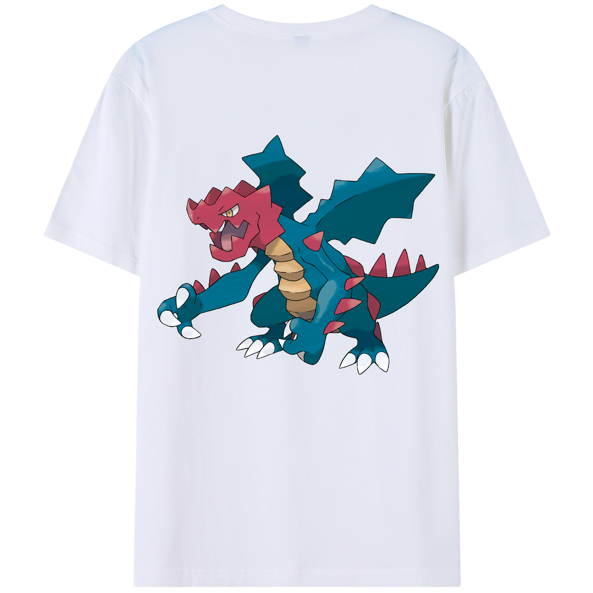 （画像用） ポケットモンスター Pokémon 綿100％ メンズ半袖Tシャツ（バックプリント） 通気性