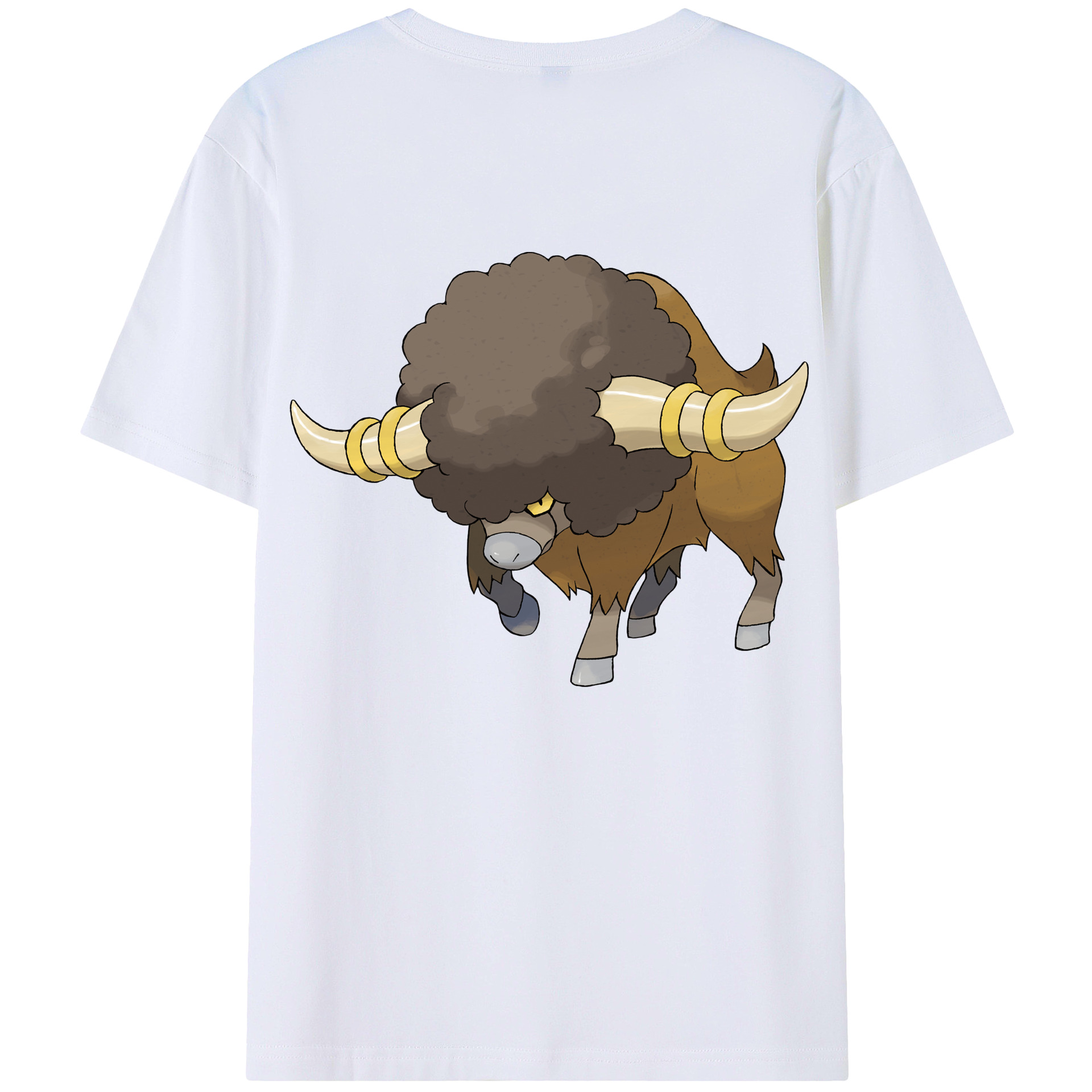 （画像用） ポケットモンスター Pokémon 綿100％ メンズ半袖Tシャツ（バックプリント） 通気性