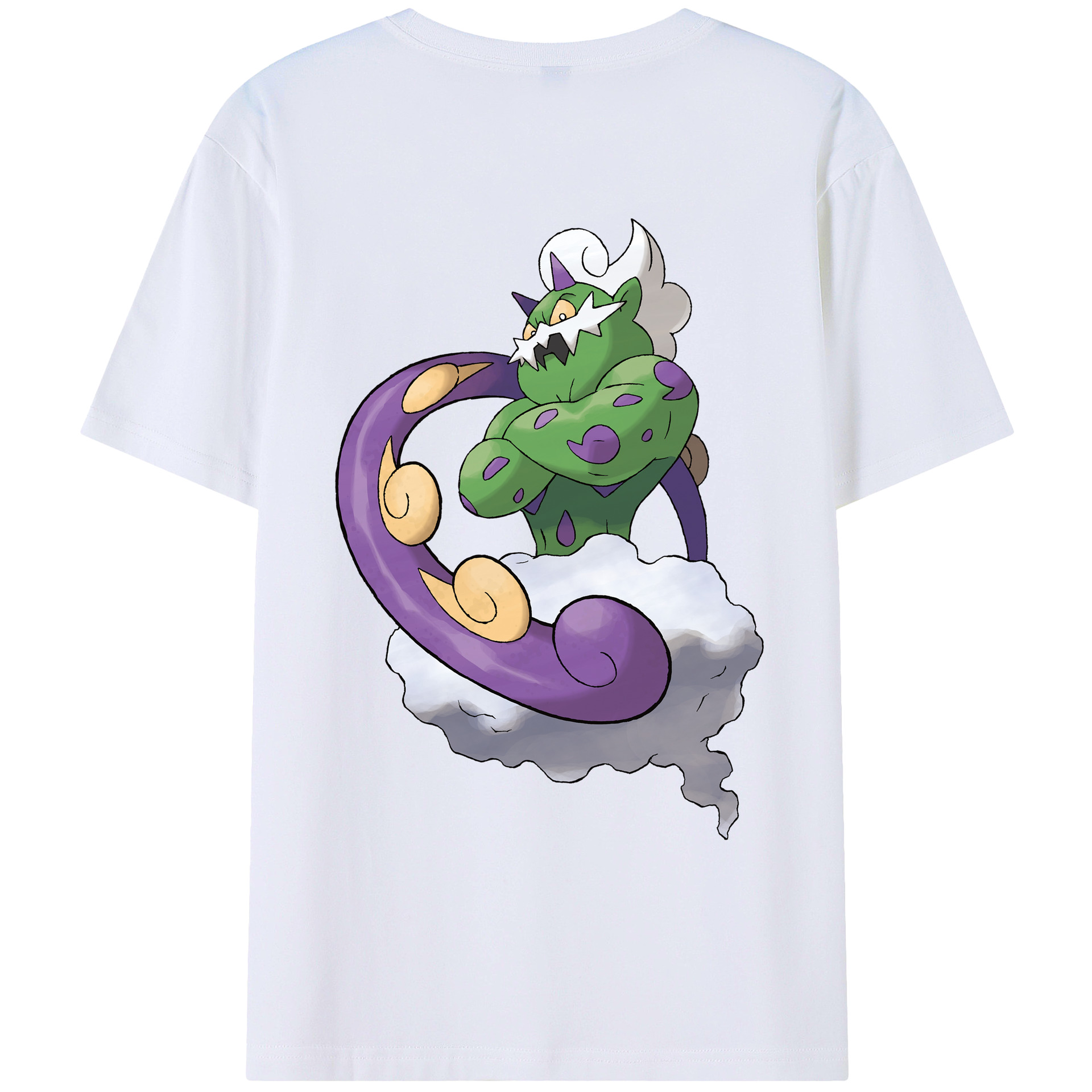 （画像用） ポケットモンスター Pokémon 綿100％ メンズ半袖Tシャツ（バックプリント） 通気性