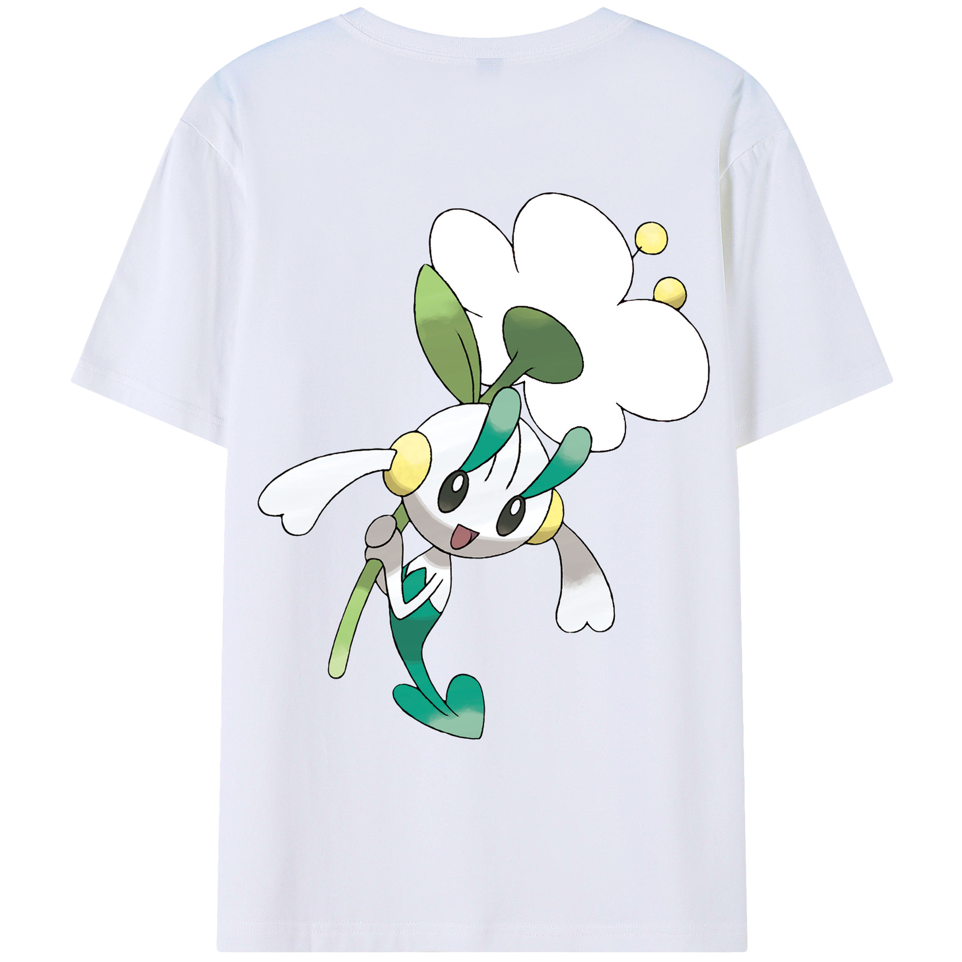 （画像用） ポケットモンスター Pokémon 綿100％ メンズ半袖Tシャツ（バックプリント） 通気性