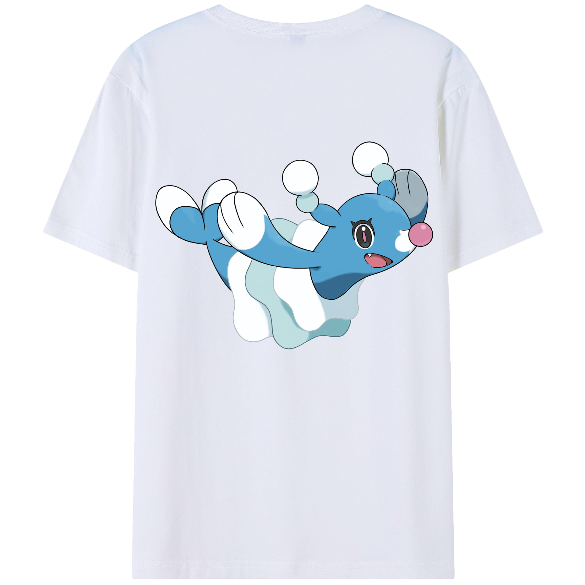 （画像用） ポケットモンスター Pokémon 綿100％ メンズ半袖Tシャツ（バックプリント） 通気性