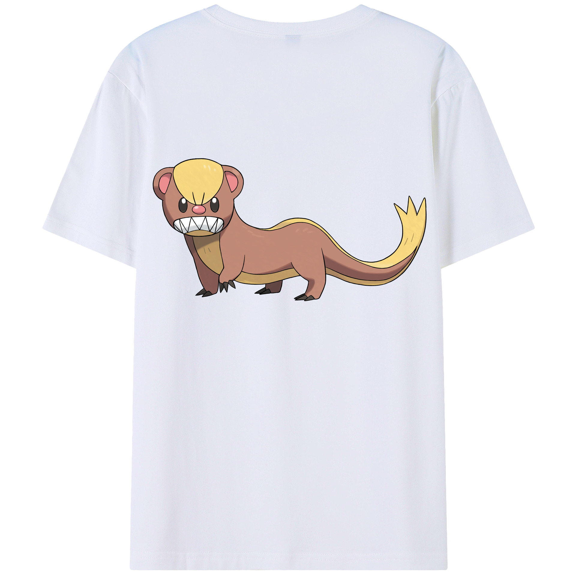 （画像用） ポケットモンスター Pokémon 綿100％ メンズ半袖Tシャツ（バックプリント） 通気性