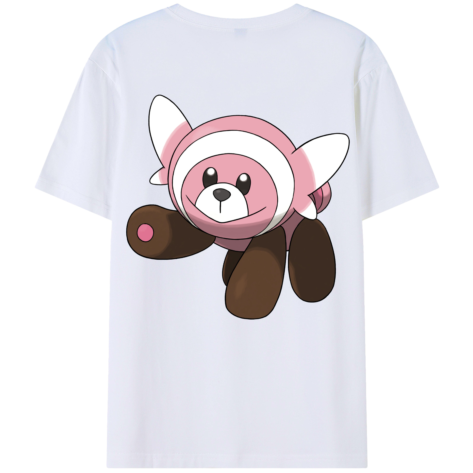 （画像用） ポケットモンスター Pokémon 綿100％ メンズ半袖Tシャツ（バックプリント） 通気性