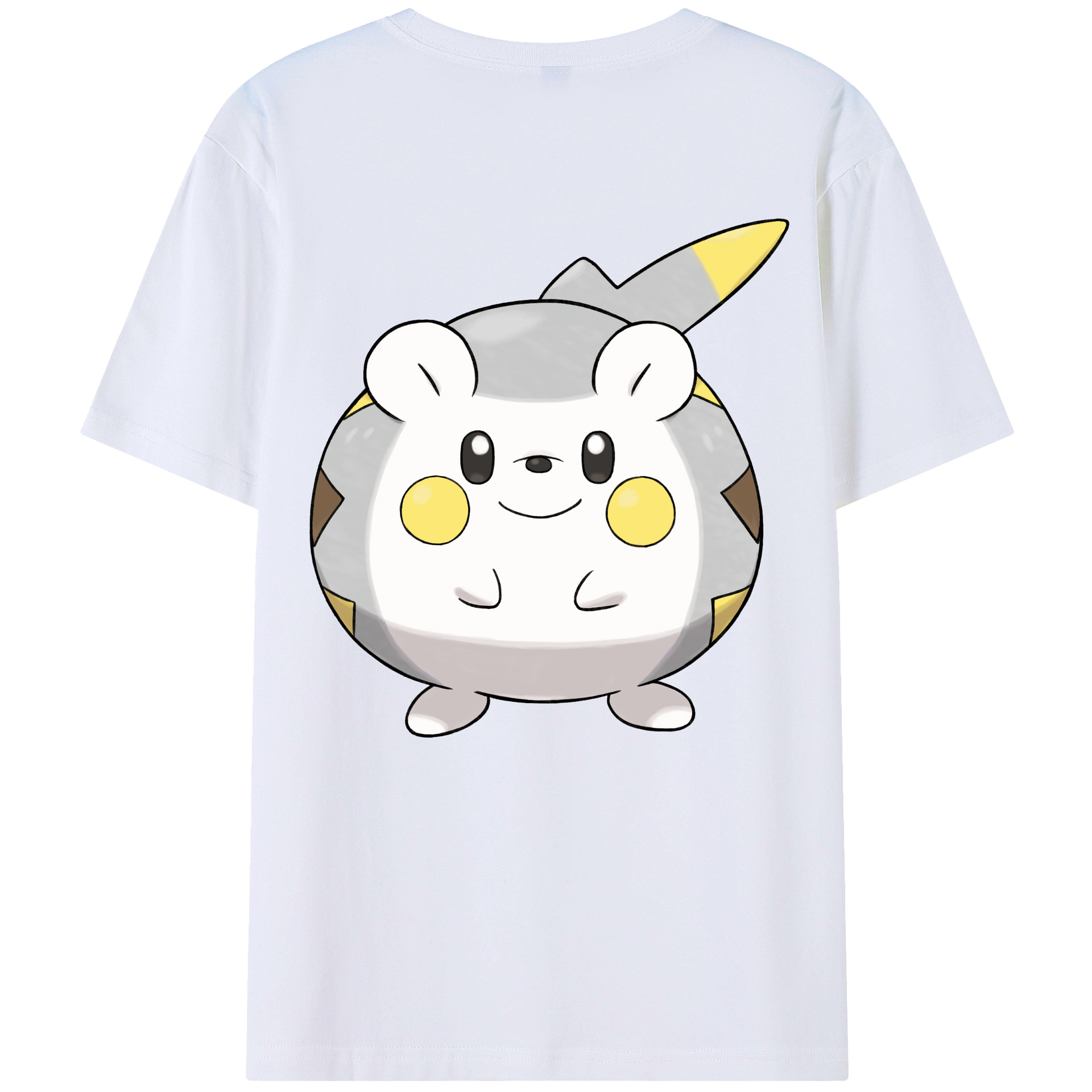 （画像用） ポケットモンスター Pokémon 綿100％ メンズ半袖Tシャツ（バックプリント） 通気性