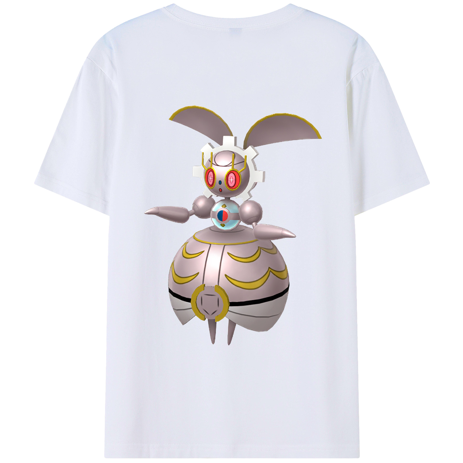 （画像用） ポケットモンスター Pokémon 綿100％ メンズ半袖Tシャツ（バックプリント） 通気性