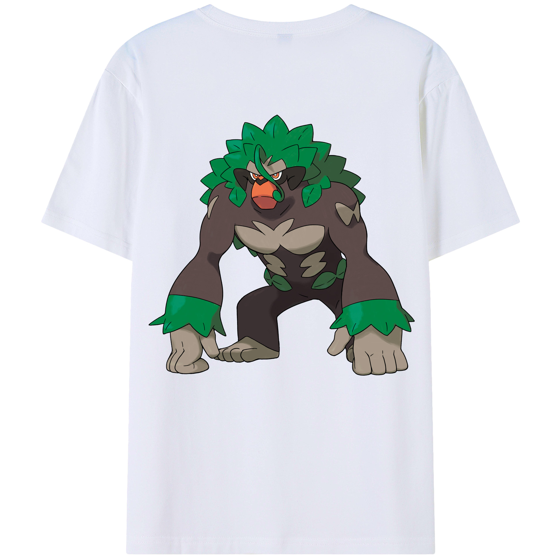 （画像用） ポケットモンスター Pokémon 綿100％ メンズ半袖Tシャツ（バックプリント） 通気性
