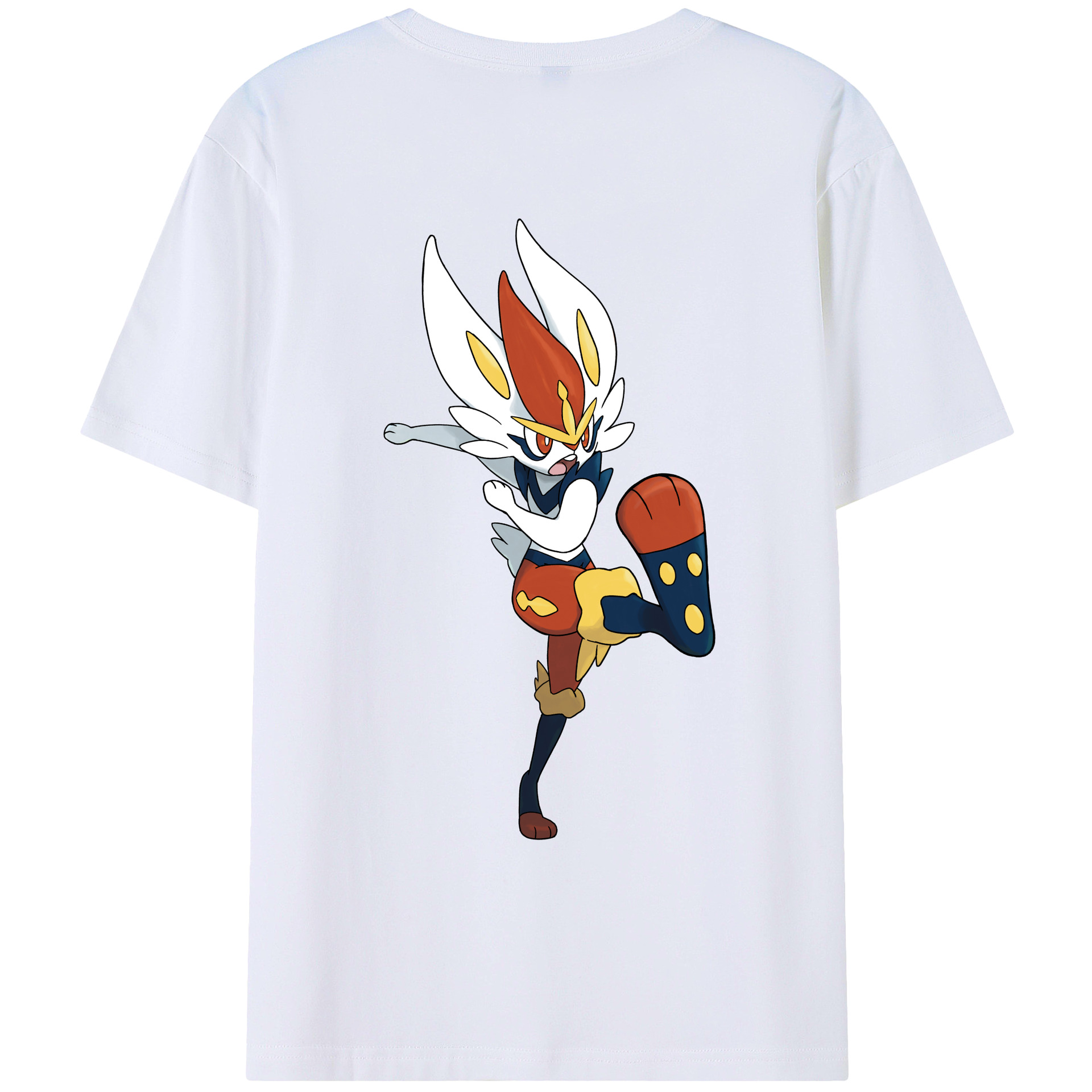 （画像用） ポケットモンスター Pokémon 綿100％ メンズ半袖Tシャツ（バックプリント） 通気性