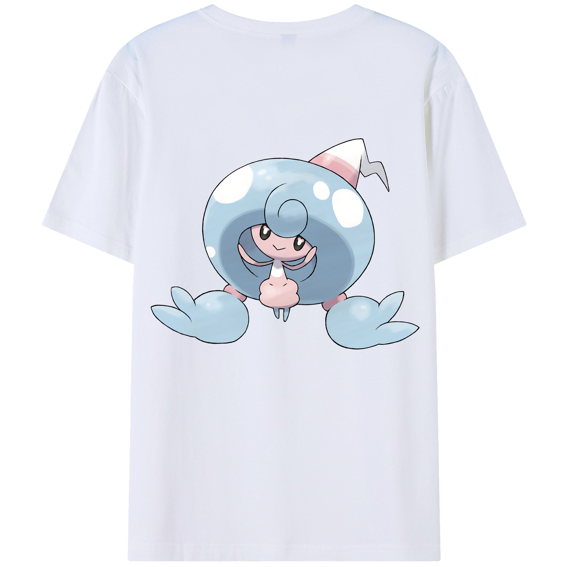 （画像用） ポケットモンスター Pokémon 綿100％ メンズ半袖Tシャツ（バックプリント） 通気性
