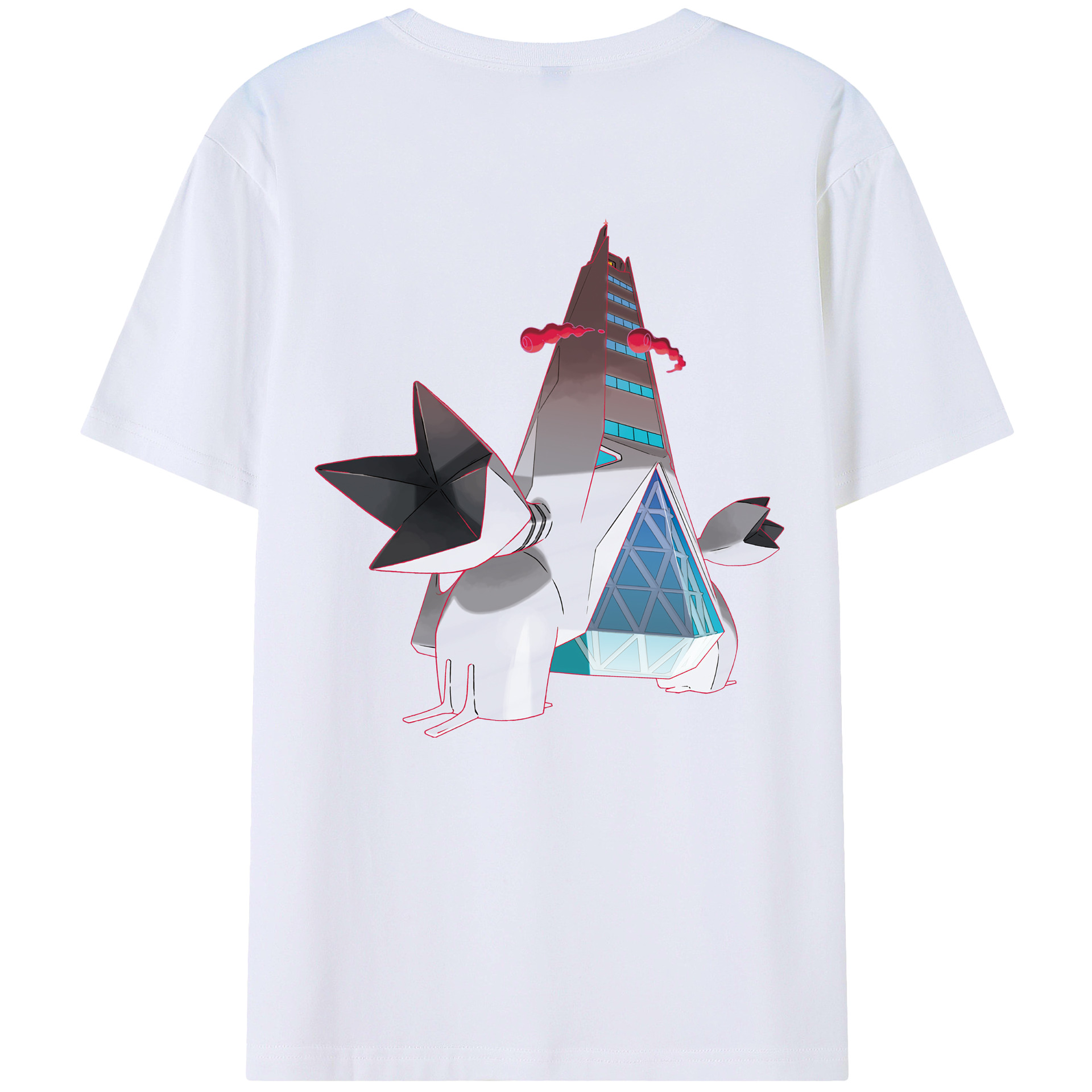 （画像用） ポケットモンスター Pokémon 綿100％ メンズ半袖Tシャツ（バックプリント） 通気性
