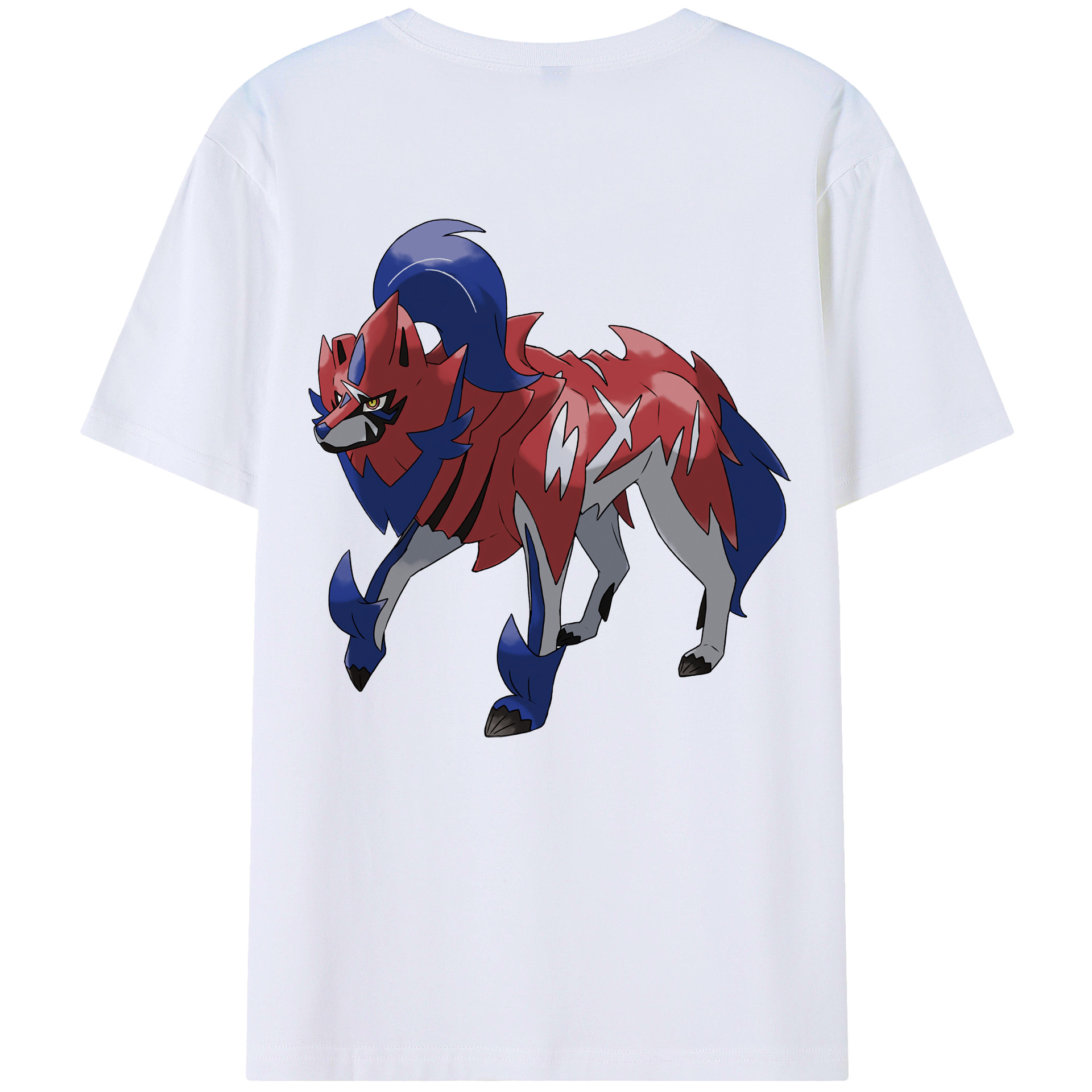 （画像用） ポケットモンスター Pokémon 綿100％ メンズ半袖Tシャツ（バックプリント） 通気性