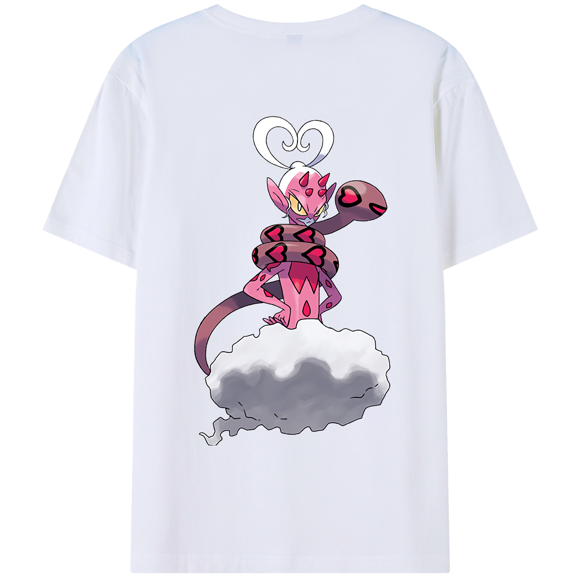 （画像用） ポケットモンスター Pokémon 綿100％ メンズ半袖Tシャツ（バックプリント） 通気性