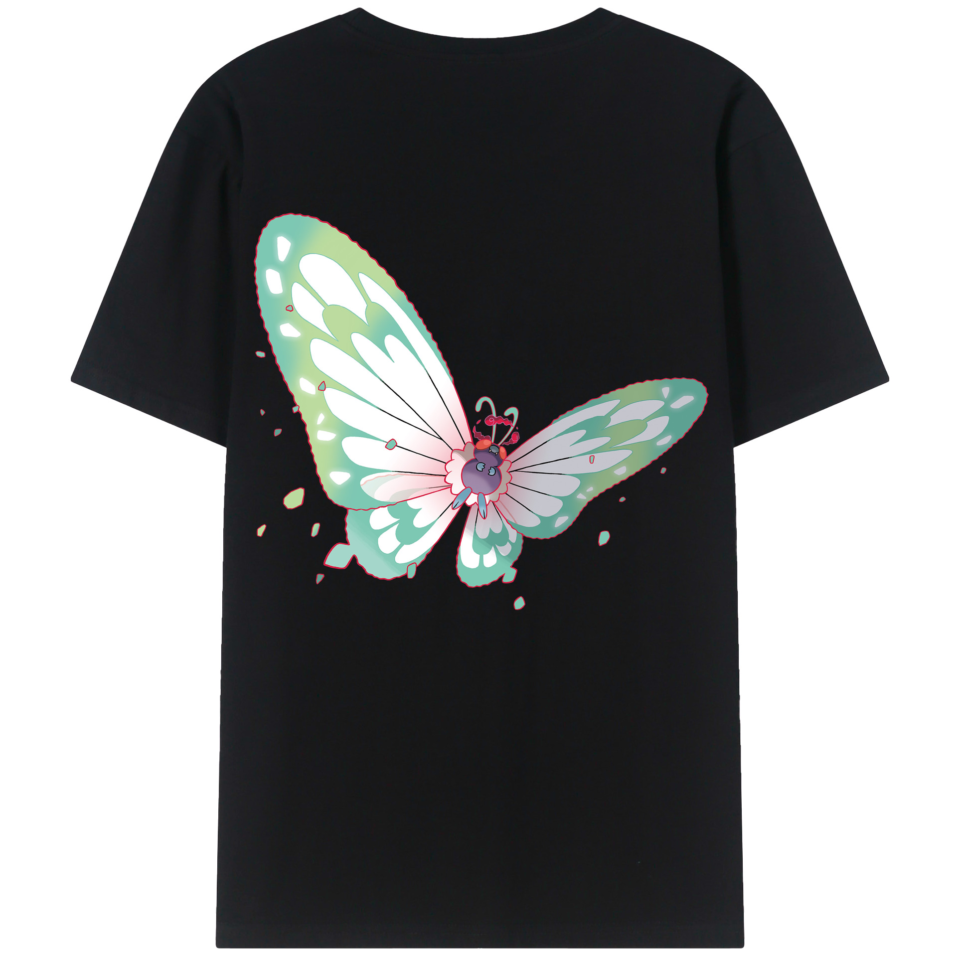 （画像用） ポケットモンスター Pokémon レディース半袖Tシャツ(バックプリント)