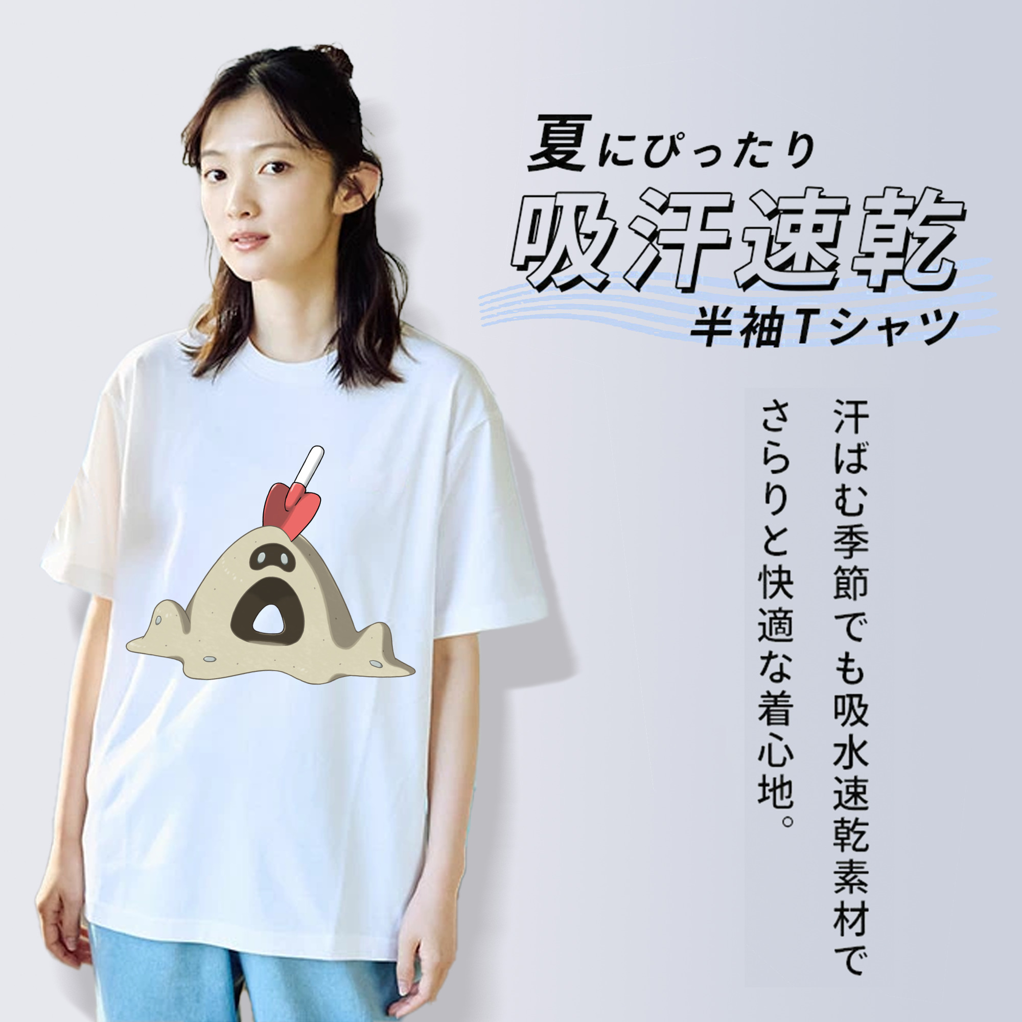 ポケットモンスター Pokémon レディースカジュアルプリントTシャツ（綿100％）