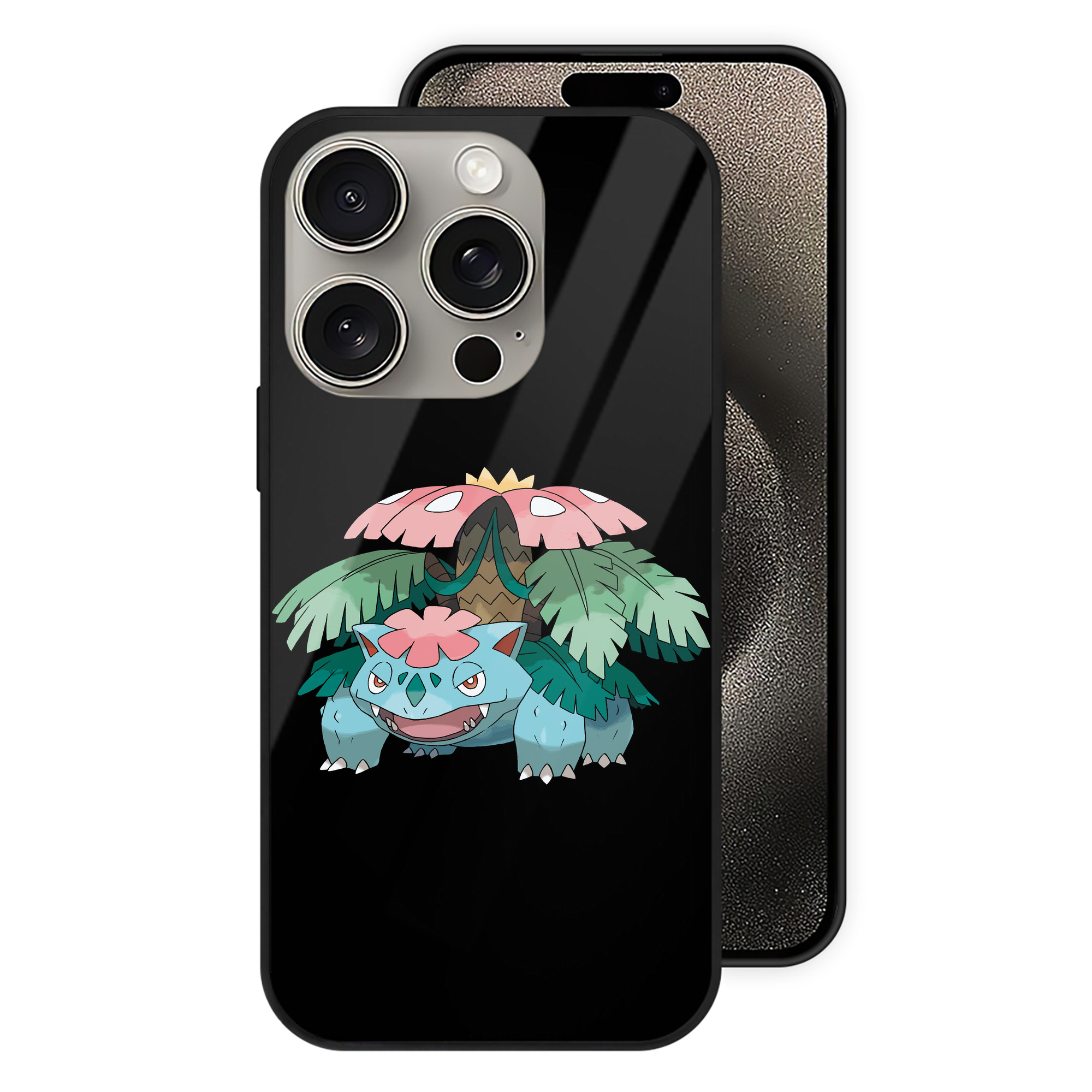 （画像用） ポケットモンスター Pokémon 【iPhone15Pro対応】スマホケース 耐衝撃＆黄変防止 背面ガラス