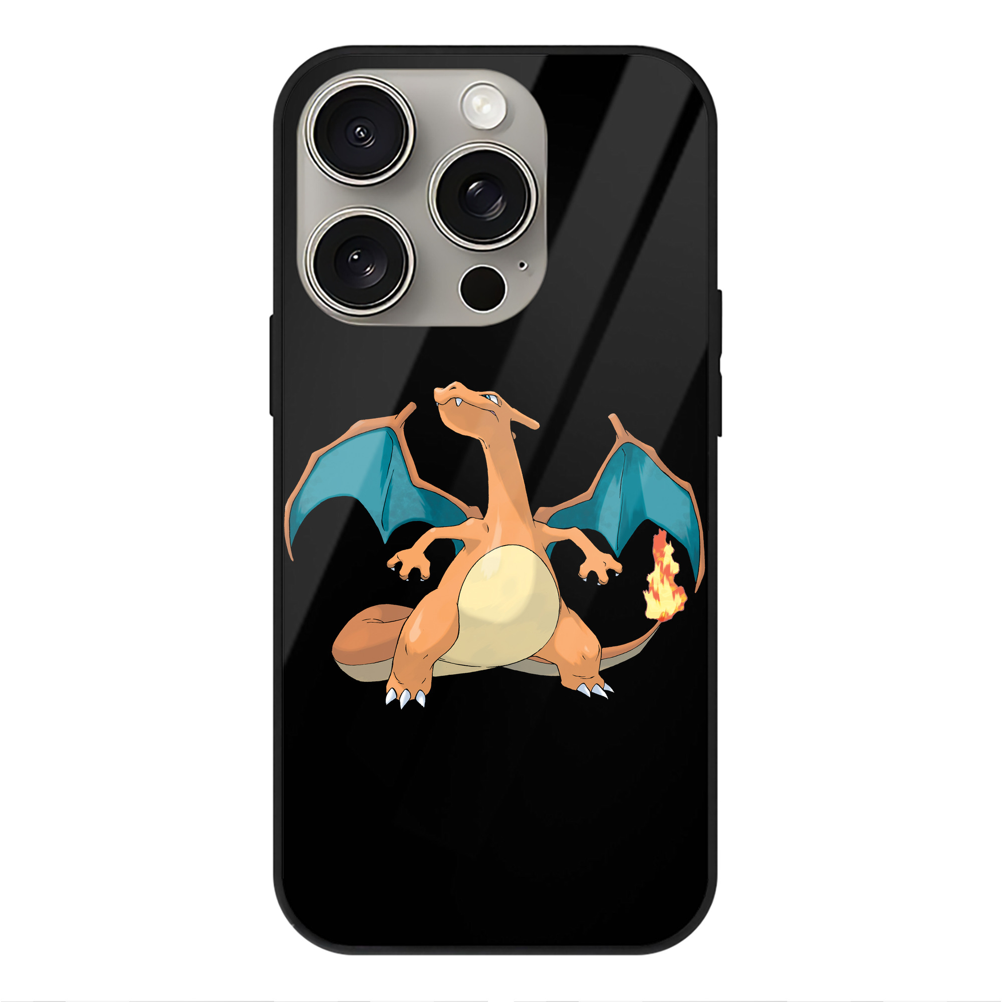 （画像用） ポケットモンスター Pokémon 【iPhone15Pro対応】スマホケース 耐衝撃＆黄変防止 背面ガラス