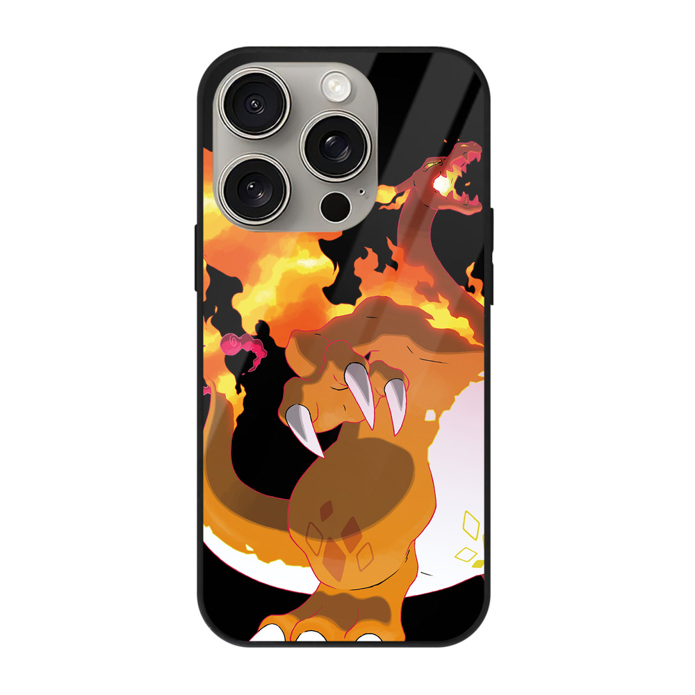 （画像用） ポケットモンスター Pokémon 【iPhone15Pro対応】スマホケース 耐衝撃＆黄変防止 背面ガラス