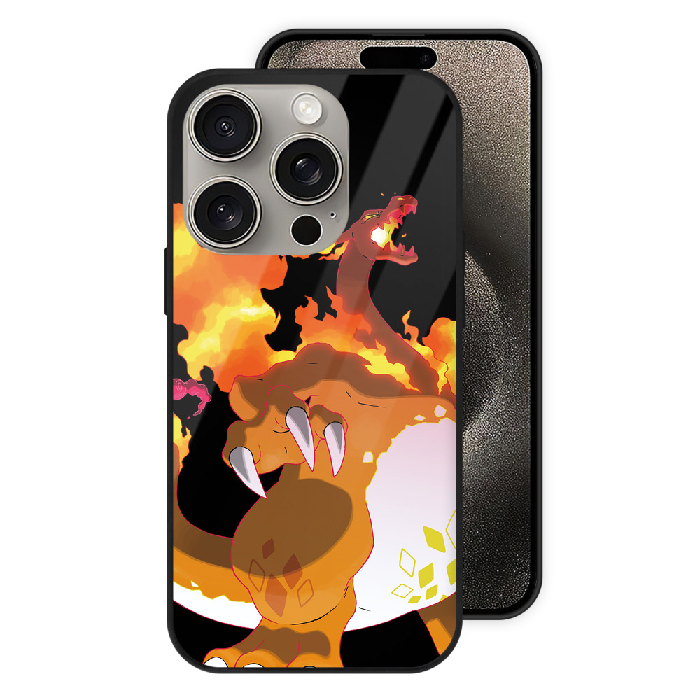 （画像用） ポケットモンスター Pokémon 【iPhone15Pro対応】スマホケース 耐衝撃＆黄変防止 背面ガラス
