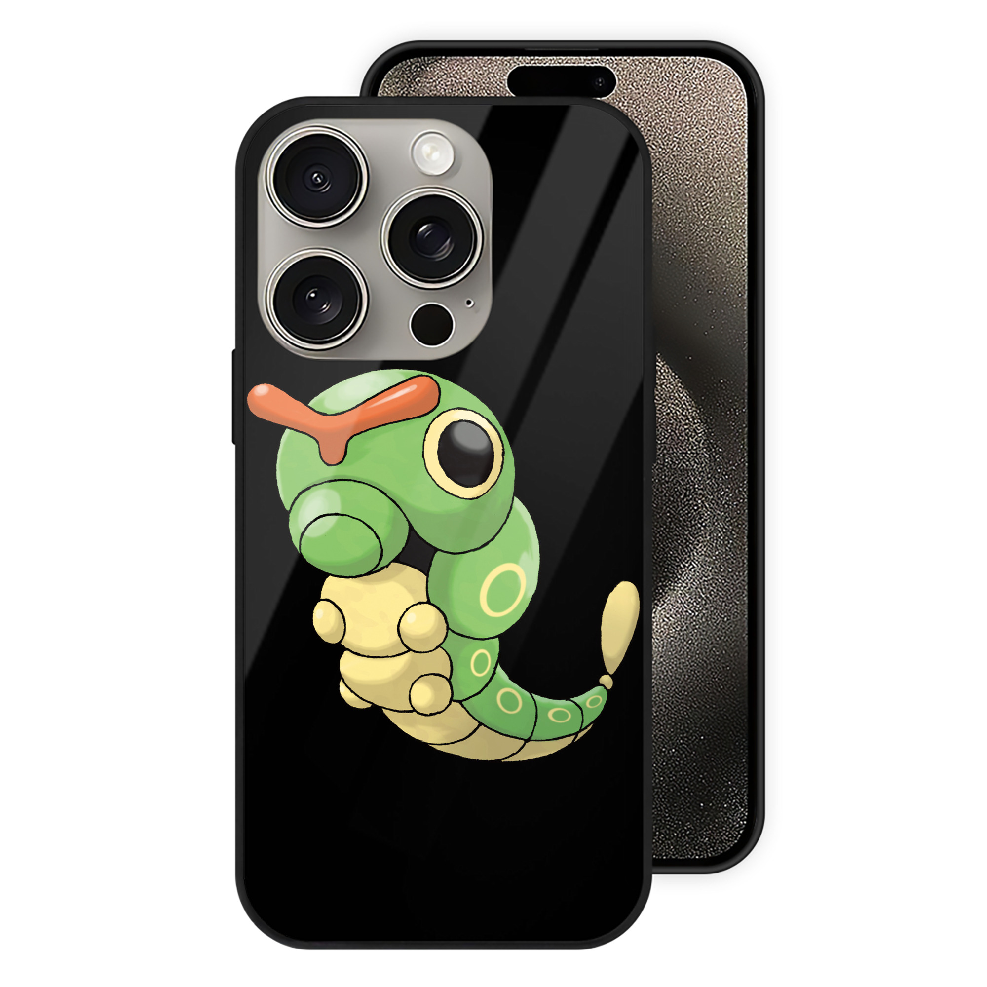 （画像用） ポケットモンスター Pokémon 【iPhone15Pro対応】スマホケース 耐衝撃＆黄変防止 背面ガラス