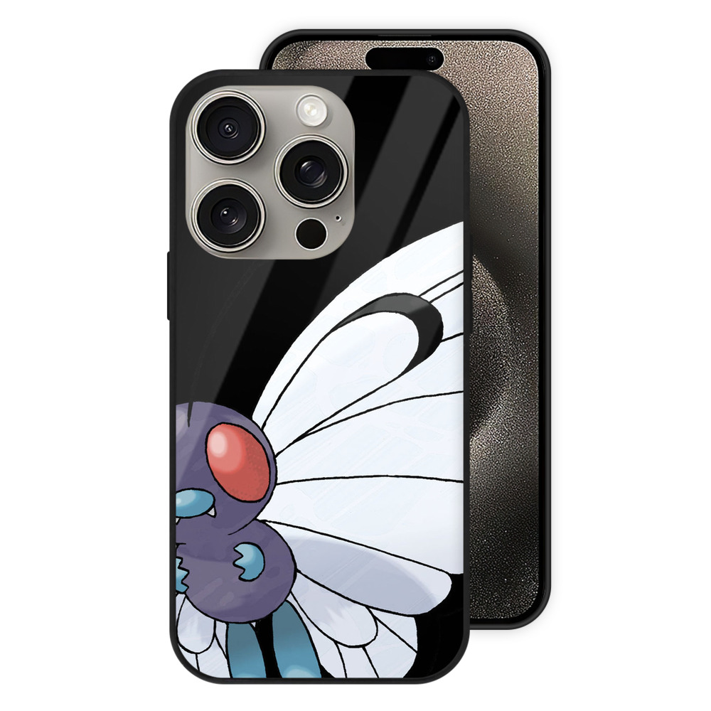（画像用） ポケットモンスター Pokémon 【iPhone15Pro対応】スマホケース 耐衝撃＆黄変防止 背面ガラス