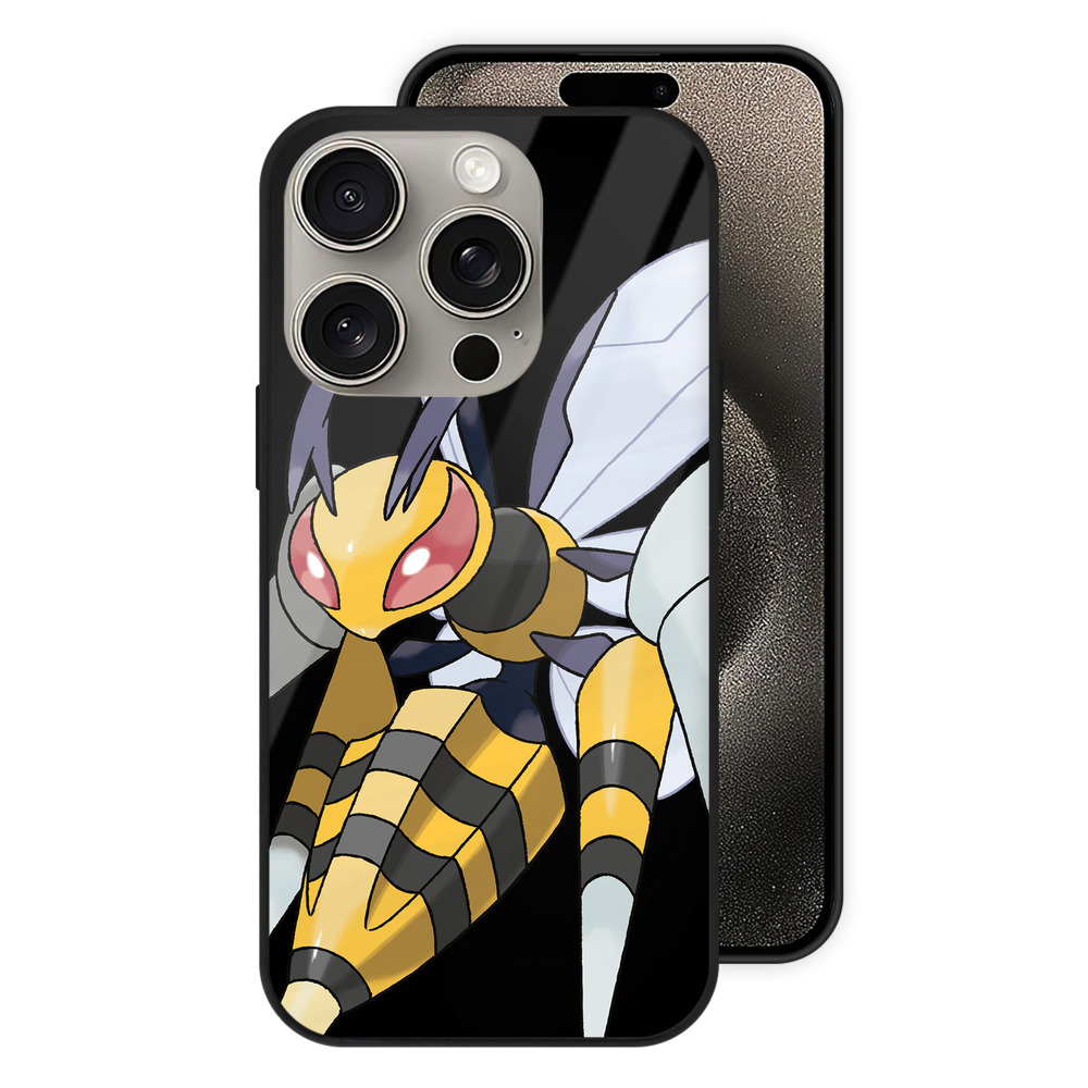 （画像用） ポケットモンスター Pokémon 【iPhone15Pro対応】スマホケース 耐衝撃＆黄変防止 背面ガラス
