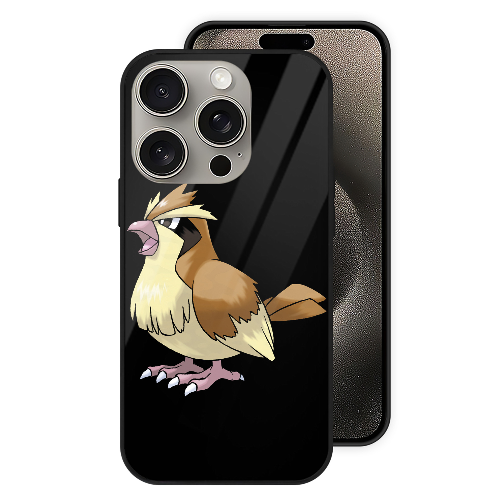 （画像用） ポケットモンスター Pokémon 【iPhone15Pro対応】スマホケース 耐衝撃＆黄変防止 背面ガラス