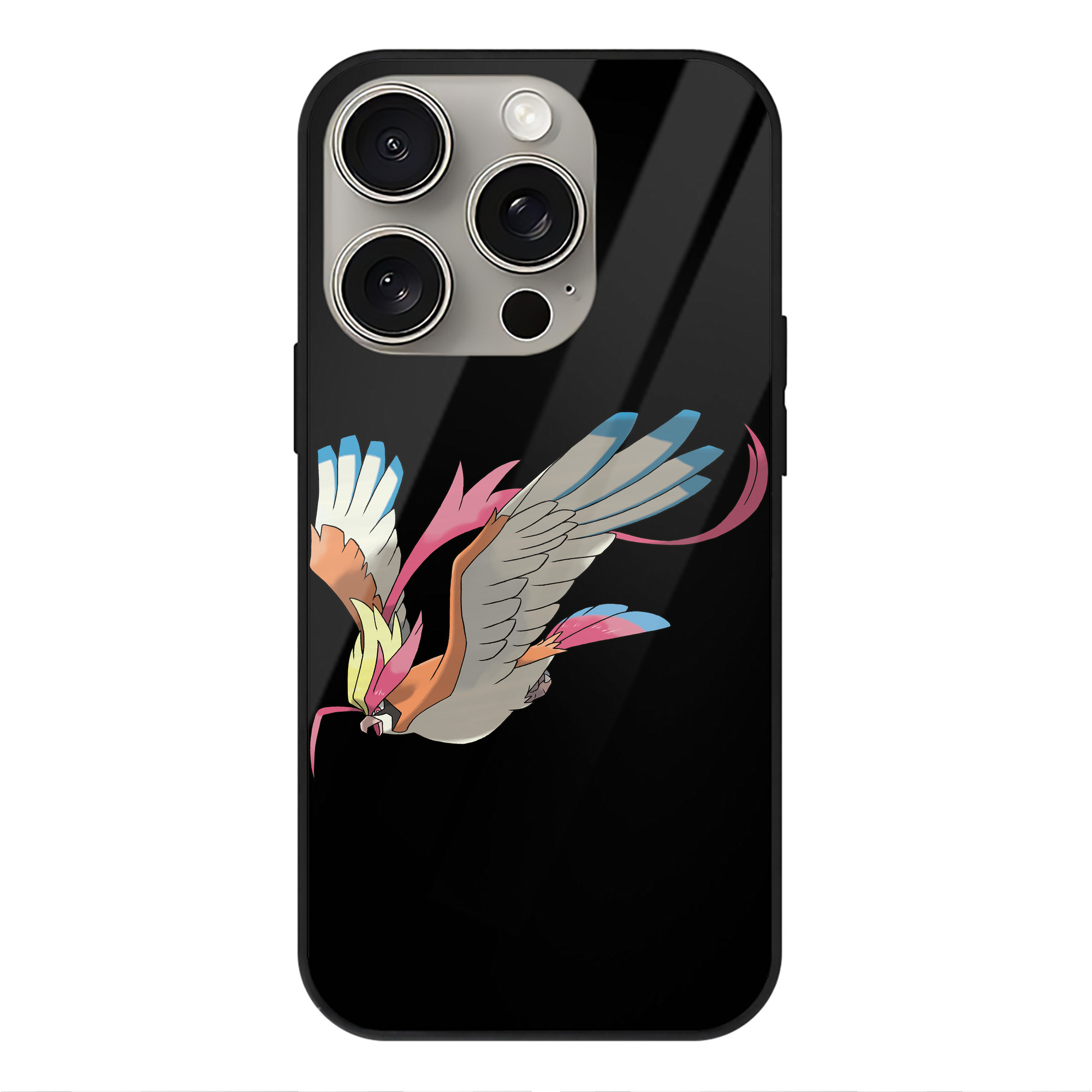 （画像用） ポケットモンスター Pokémon 【iPhone15Pro対応】スマホケース 耐衝撃＆黄変防止 背面ガラス