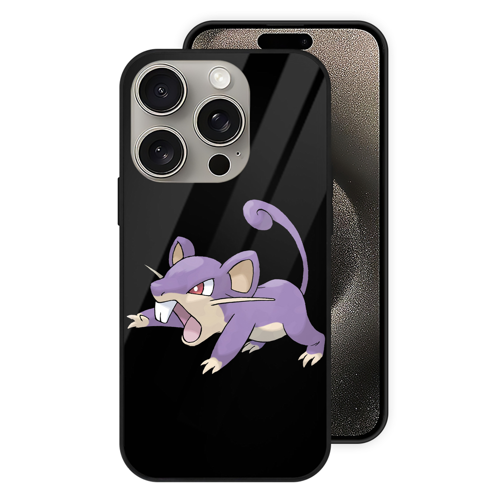 （画像用） ポケットモンスター Pokémon 【iPhone15Pro対応】スマホケース 耐衝撃＆黄変防止 背面ガラス
