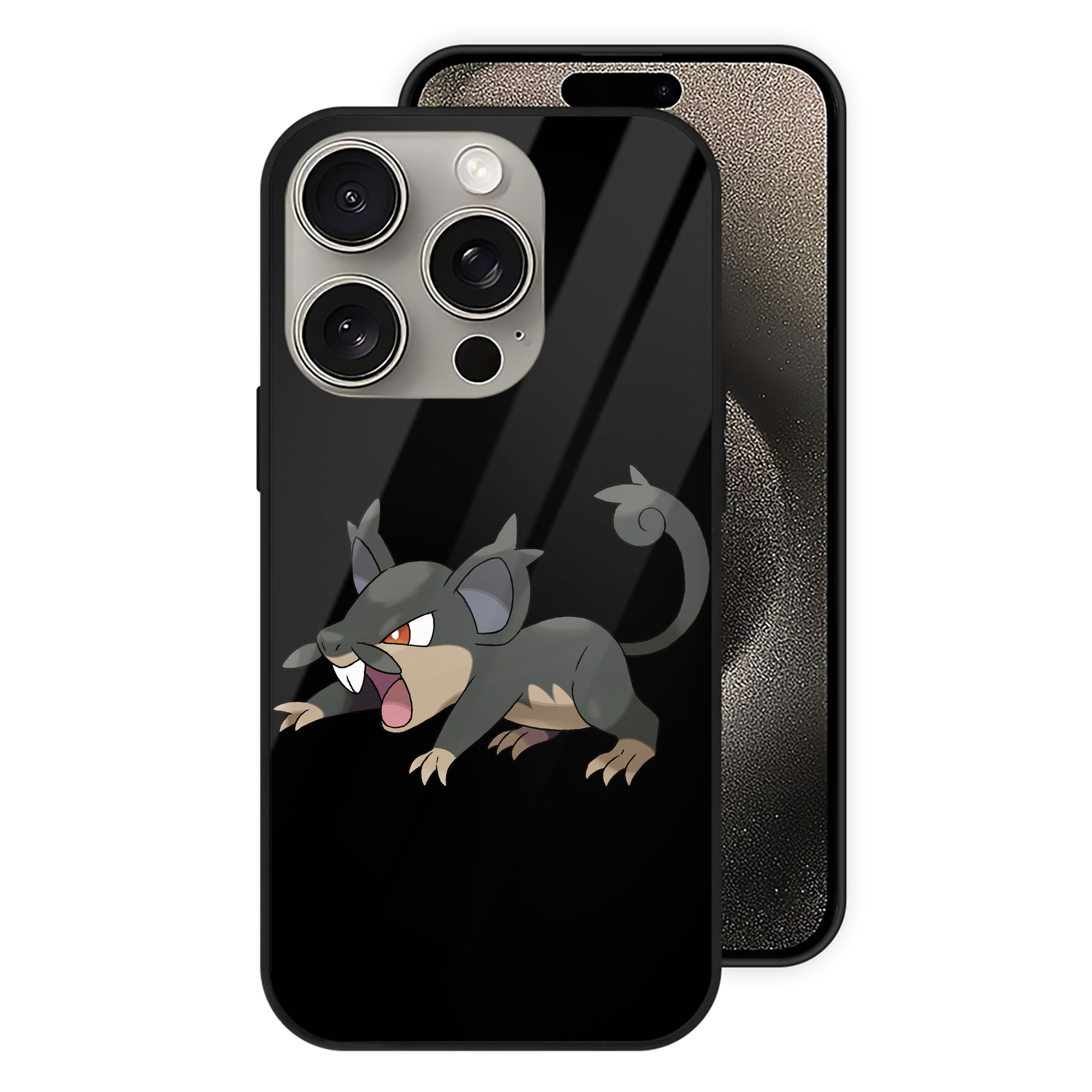 （画像用） ポケットモンスター Pokémon 【iPhone15Pro対応】スマホケース 耐衝撃＆黄変防止 背面ガラス