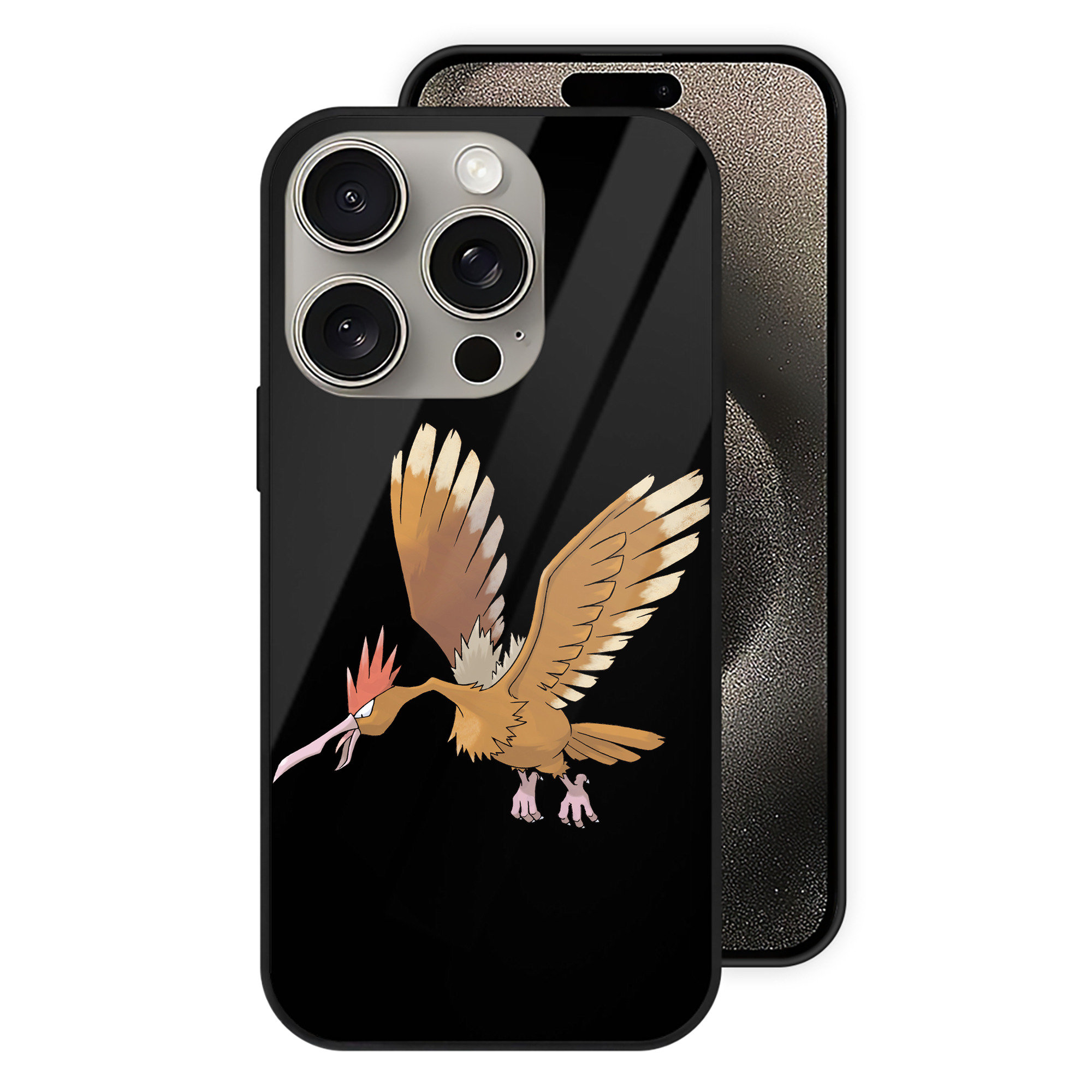 （画像用） ポケットモンスター Pokémon 【iPhone15Pro対応】スマホケース 耐衝撃＆黄変防止 背面ガラス