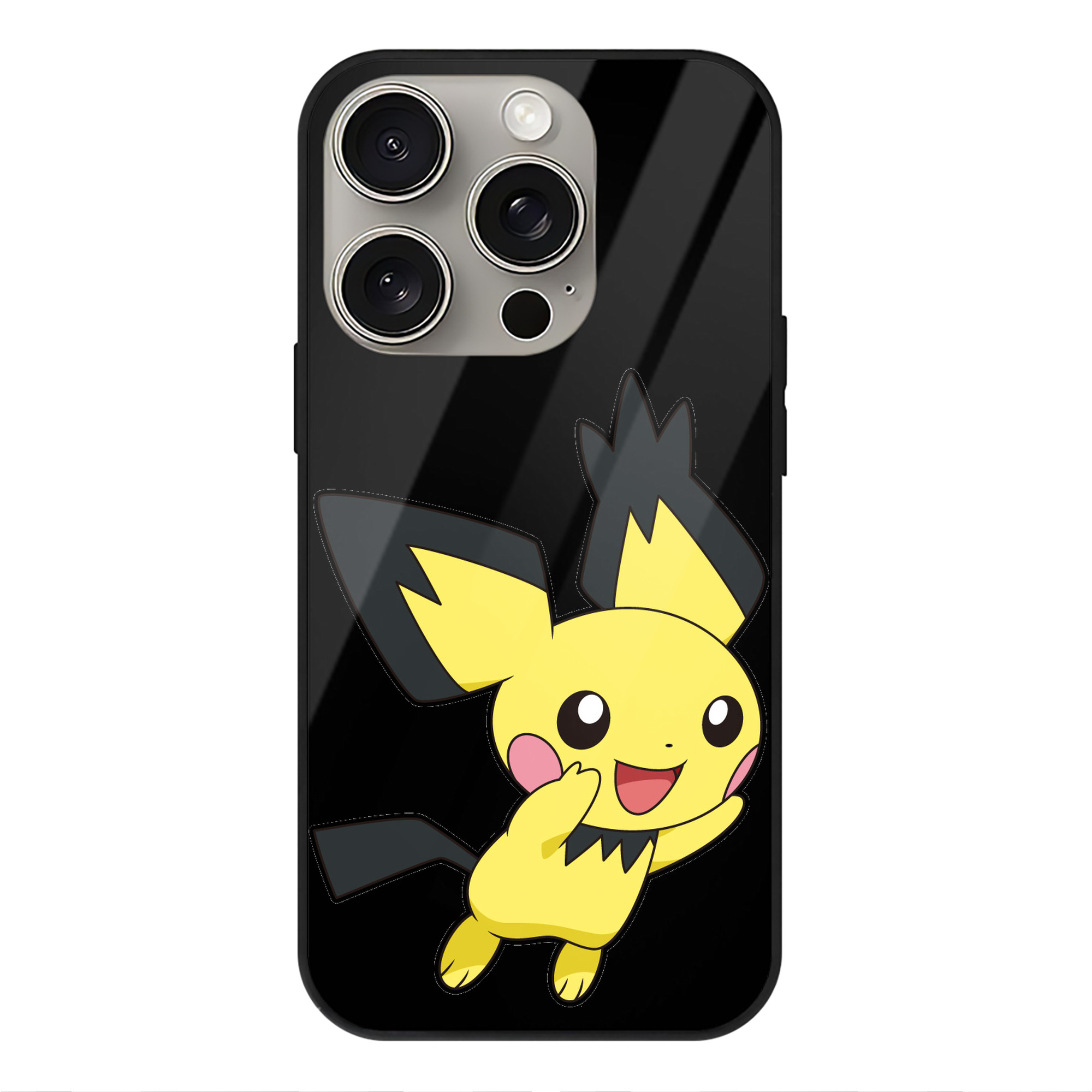 （画像用） ポケットモンスター Pokémon 【iPhone15Pro対応】スマホケース 耐衝撃＆黄変防止 背面ガラス