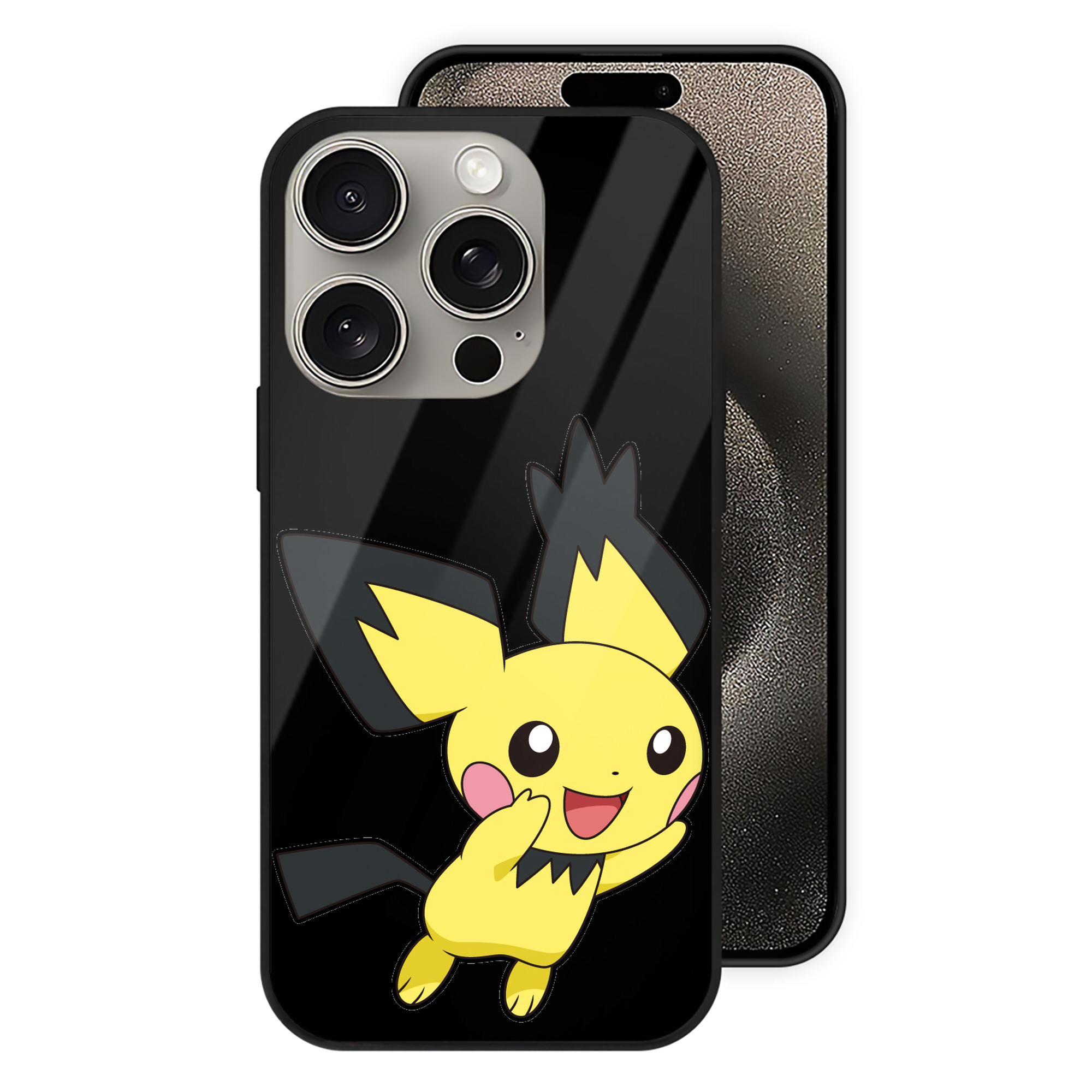 （画像用） ポケットモンスター Pokémon 【iPhone15Pro対応】スマホケース 耐衝撃＆黄変防止 背面ガラス
