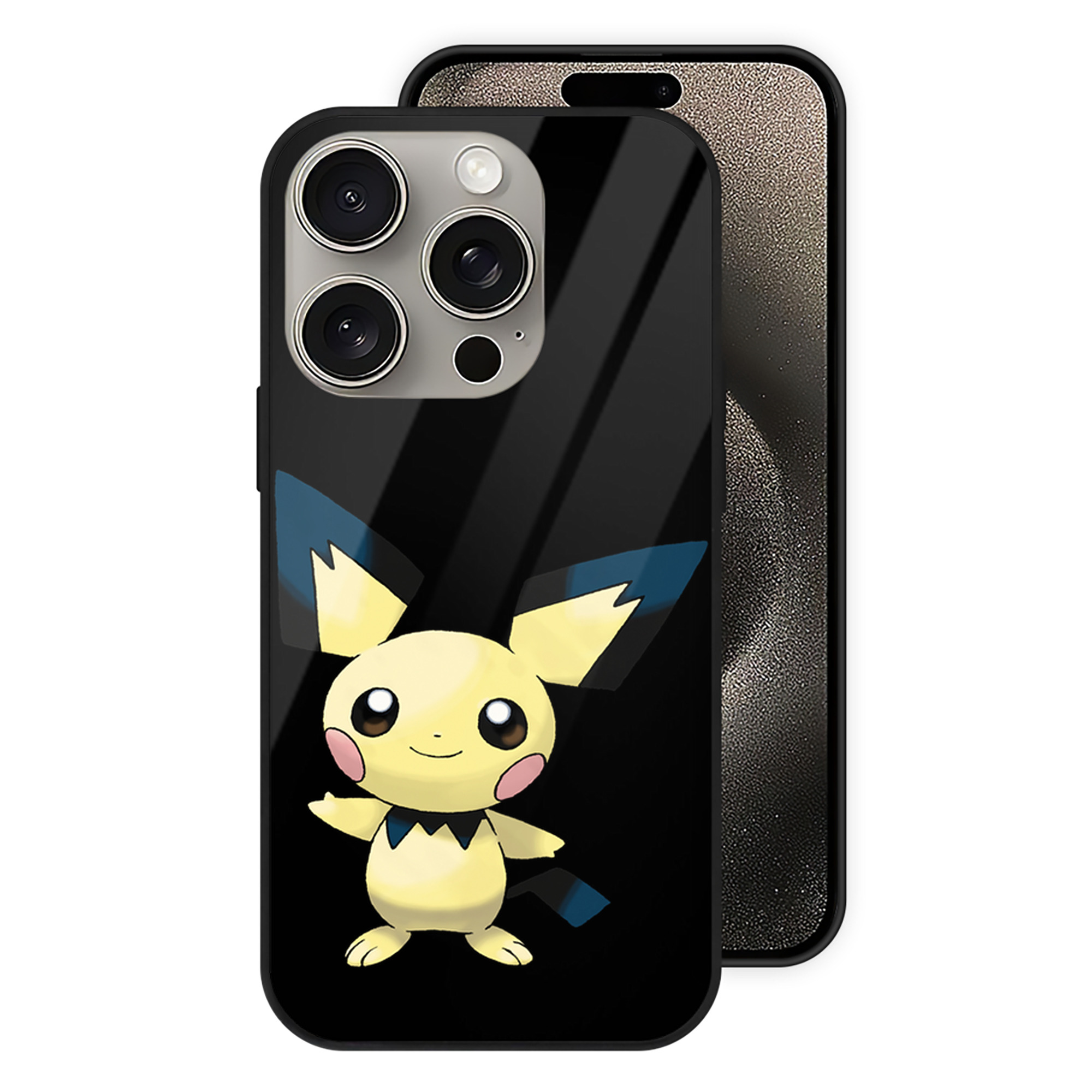 （画像用） ポケットモンスター Pokémon 【iPhone15Pro対応】スマホケース 耐衝撃＆黄変防止 背面ガラス