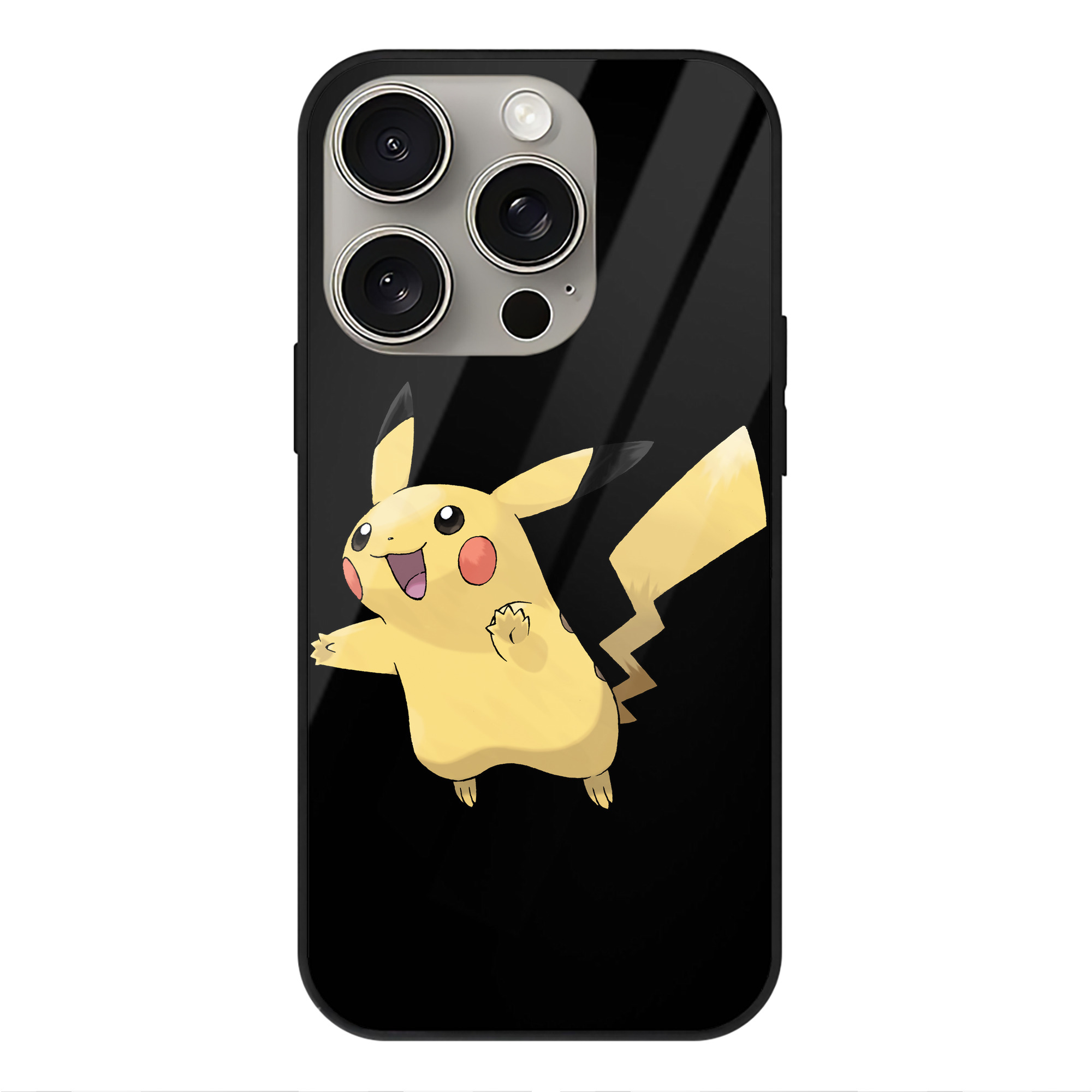 （画像用） ポケットモンスター Pokémon 【iPhone15Pro対応】スマホケース 耐衝撃＆黄変防止 背面ガラス
