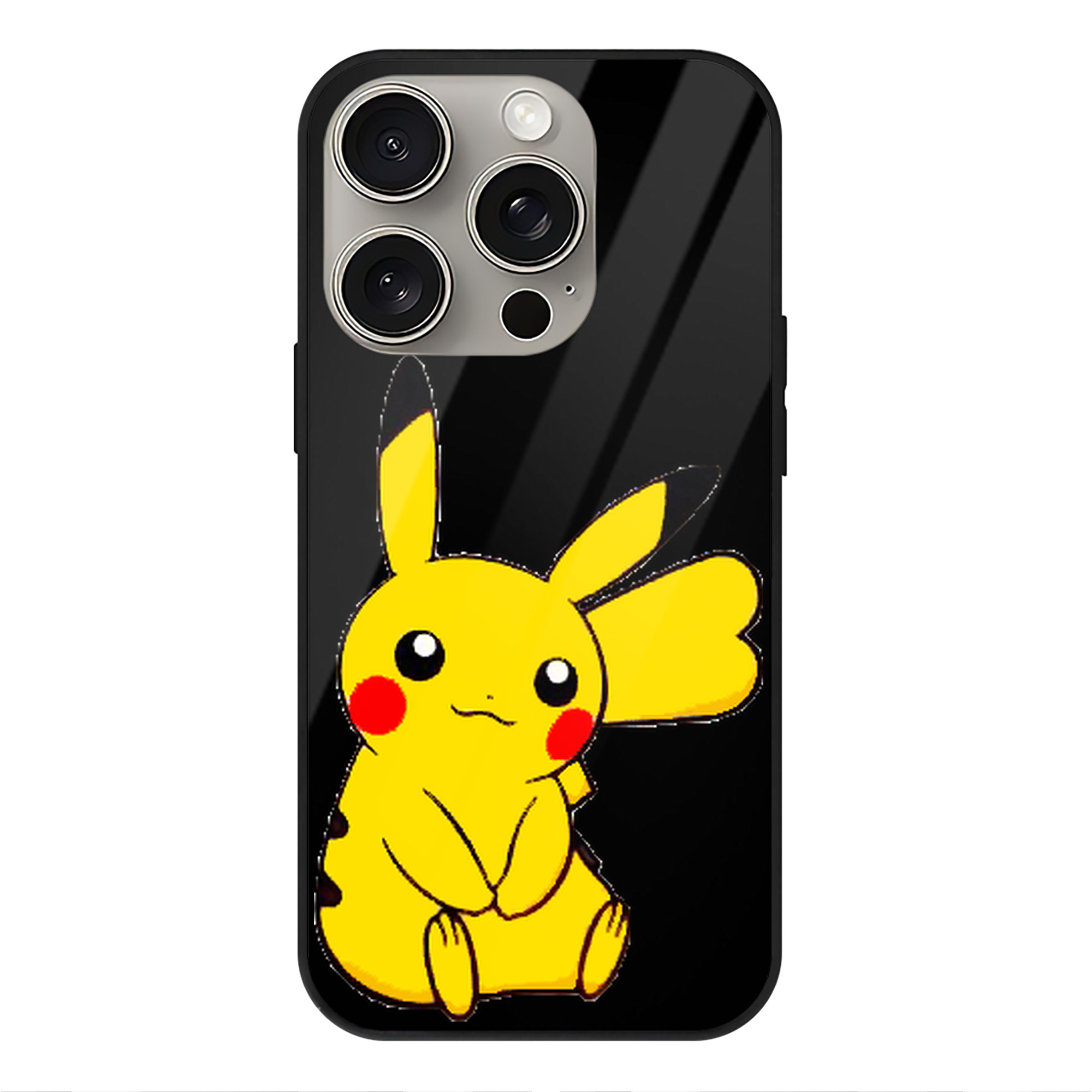 （画像用） ポケットモンスター Pokémon 【iPhone15Pro対応】スマホケース 耐衝撃＆黄変防止 背面ガラス
