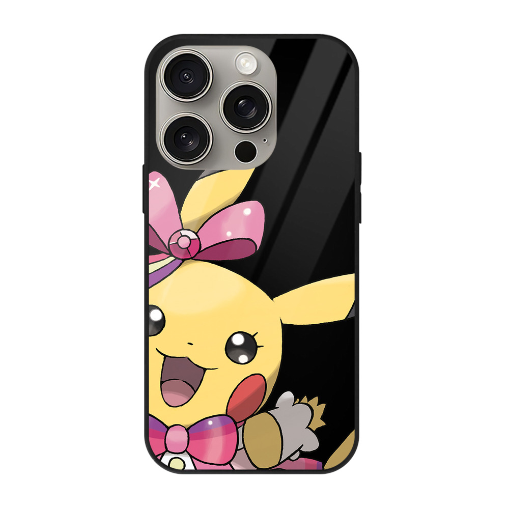（画像用） ポケットモンスター Pokémon 【iPhone15Pro対応】スマホケース 耐衝撃＆黄変防止 背面ガラス