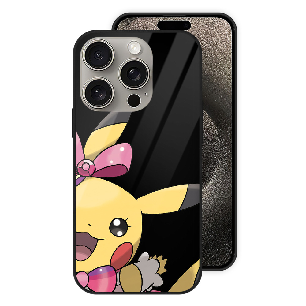 （画像用） ポケットモンスター Pokémon 【iPhone15Pro対応】スマホケース 耐衝撃＆黄変防止 背面ガラス