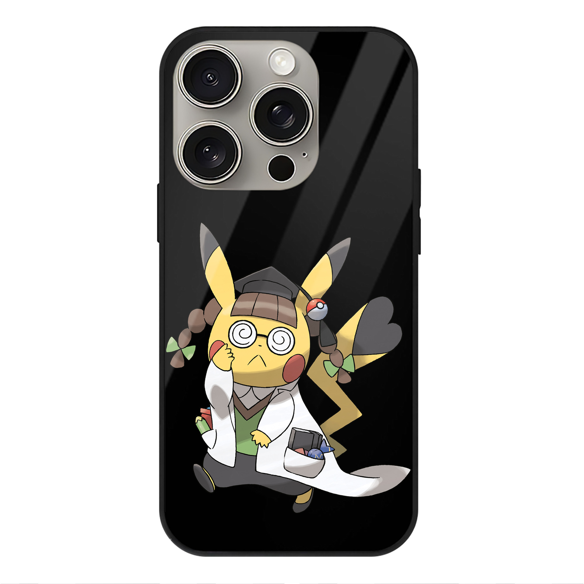 （画像用） ポケットモンスター Pokémon 【iPhone15Pro対応】スマホケース 耐衝撃＆黄変防止 背面ガラス
