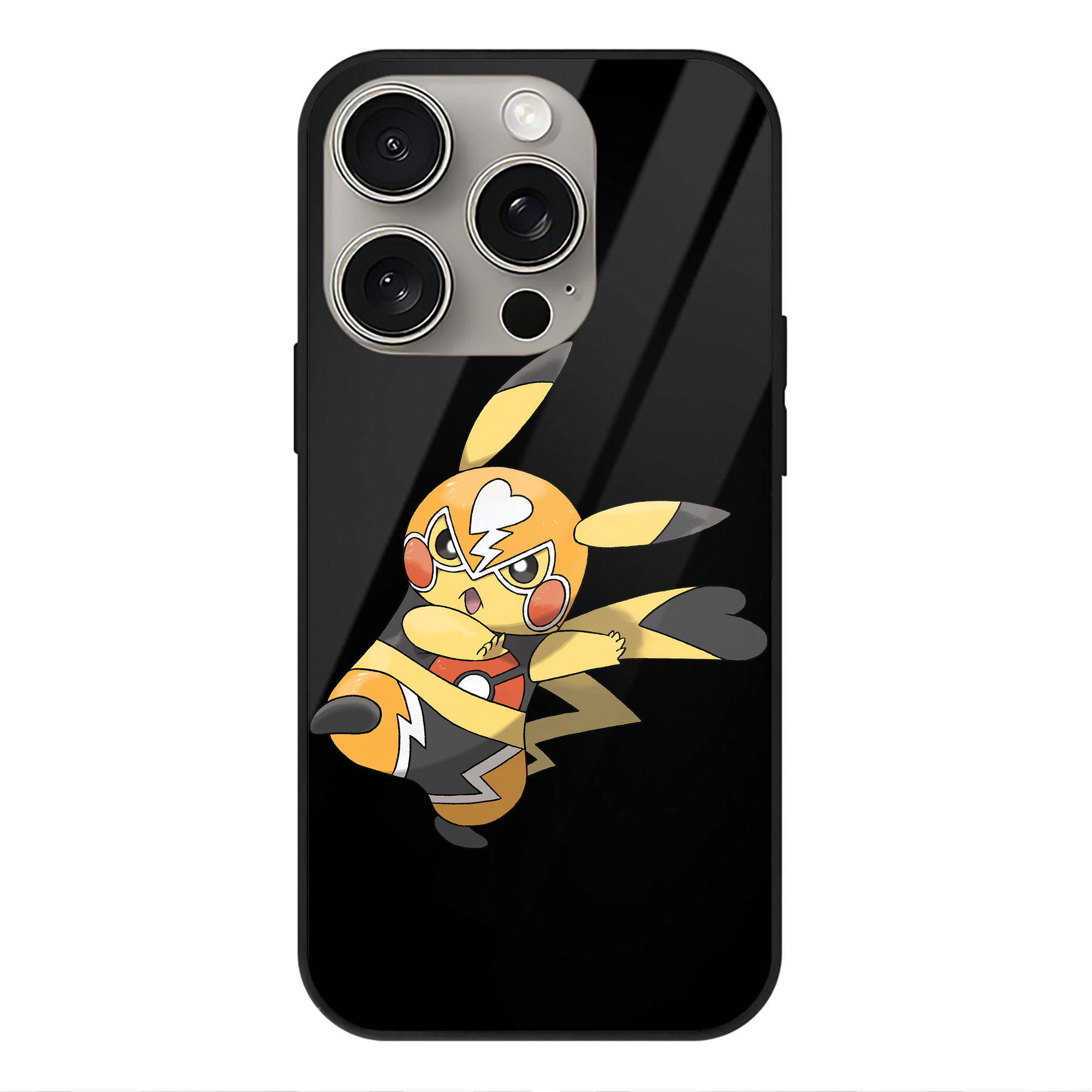 （画像用） ポケットモンスター Pokémon 【iPhone15Pro対応】スマホケース 耐衝撃＆黄変防止 背面ガラス