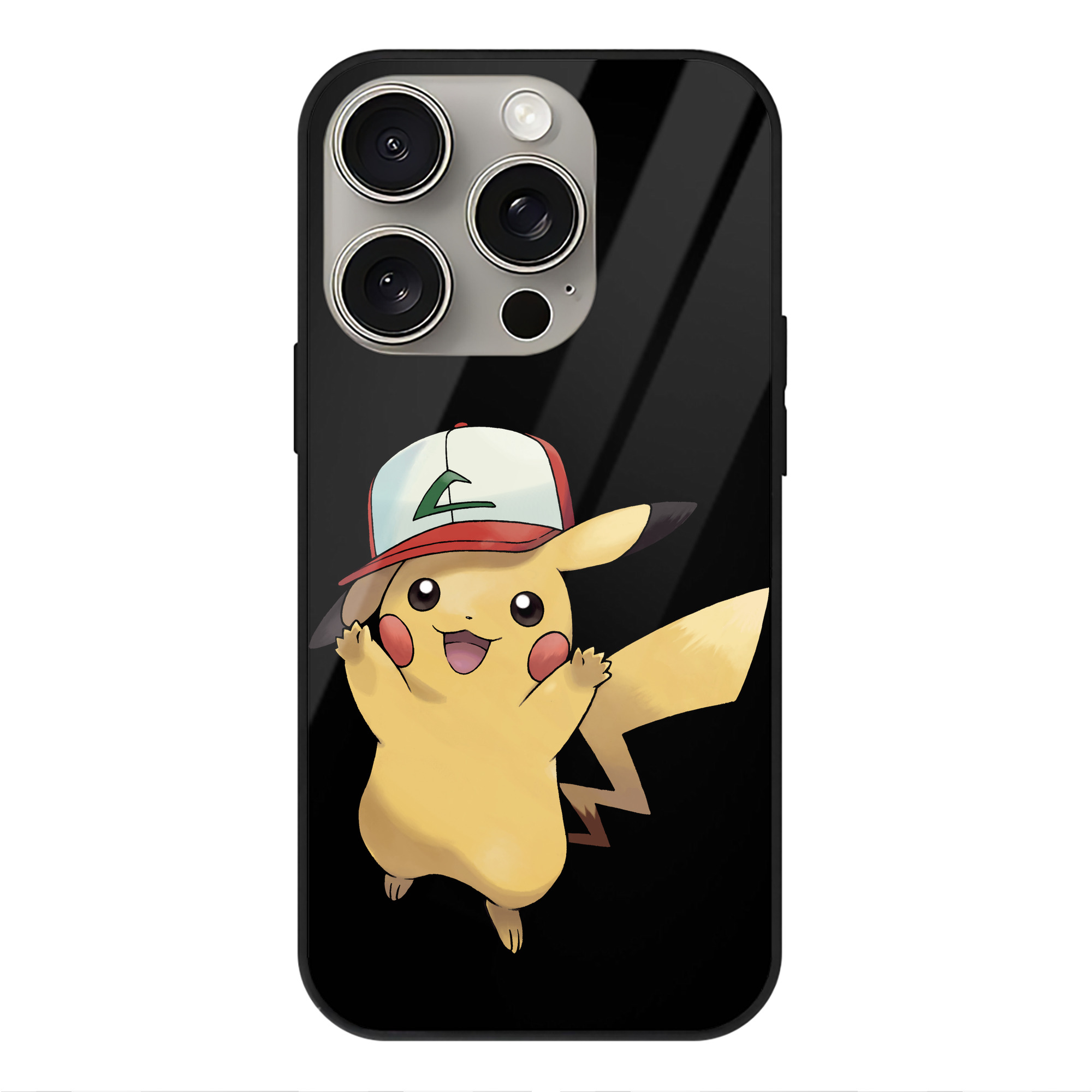 （画像用） ポケットモンスター Pokémon 【iPhone15Pro対応】スマホケース 耐衝撃＆黄変防止 背面ガラス