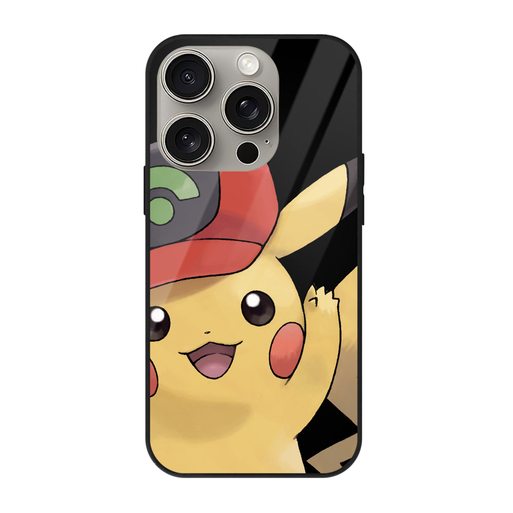 （画像用） ポケットモンスター Pokémon 【iPhone15Pro対応】スマホケース 耐衝撃＆黄変防止 背面ガラス