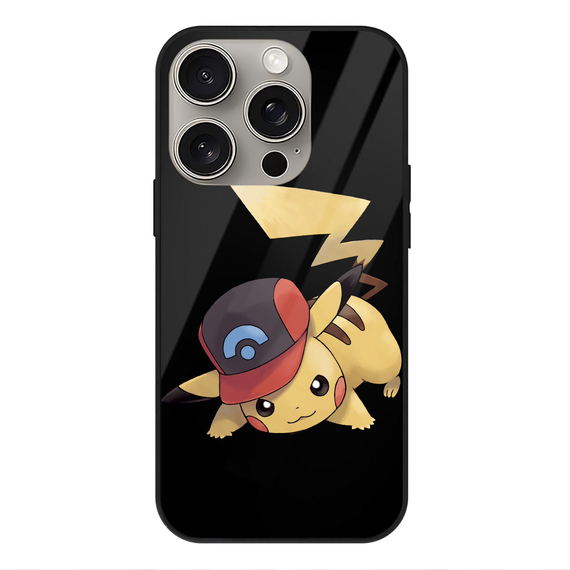（画像用） ポケットモンスター Pokémon 【iPhone15Pro対応】スマホケース 耐衝撃＆黄変防止 背面ガラス