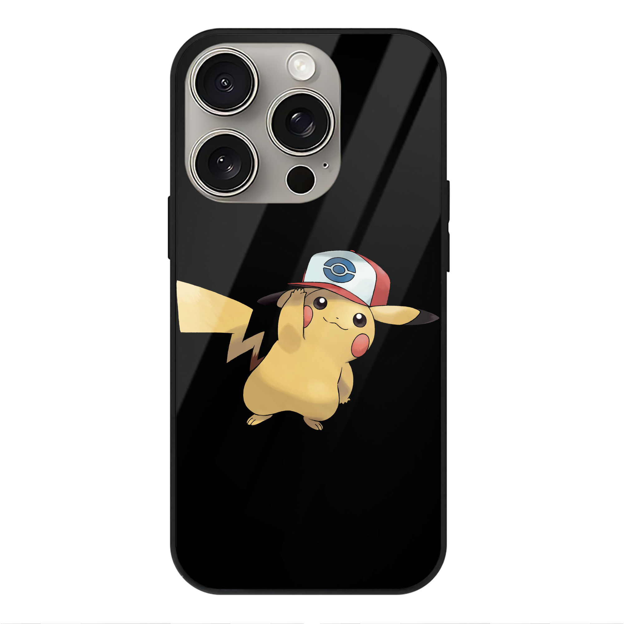 （画像用） ポケットモンスター Pokémon 【iPhone15Pro対応】スマホケース 耐衝撃＆黄変防止 背面ガラス