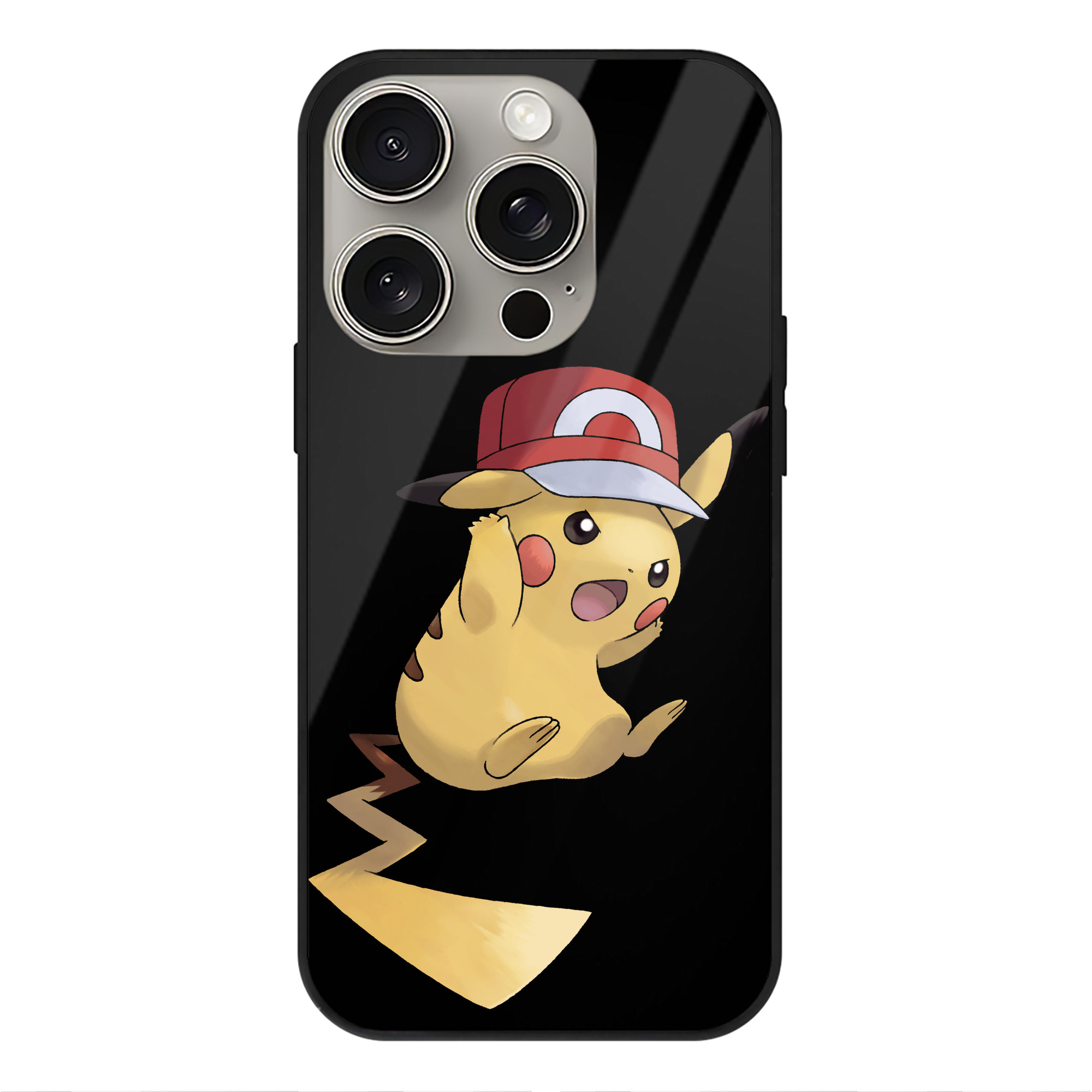 （画像用） ポケットモンスター Pokémon 【iPhone15Pro対応】スマホケース 耐衝撃＆黄変防止 背面ガラス