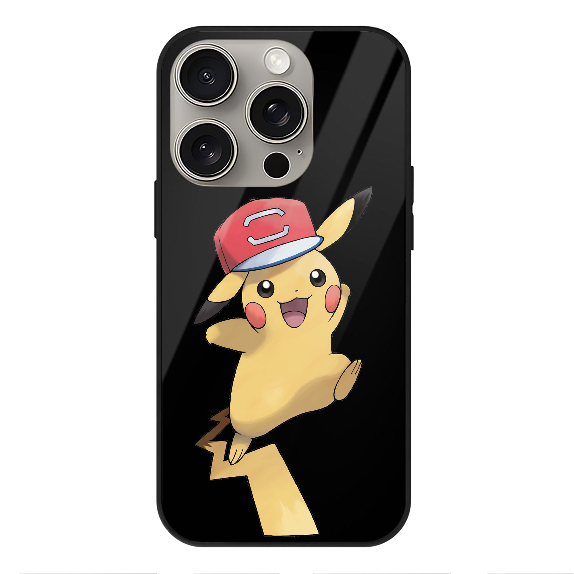 （画像用） ポケットモンスター Pokémon 【iPhone15Pro対応】スマホケース 耐衝撃＆黄変防止 背面ガラス